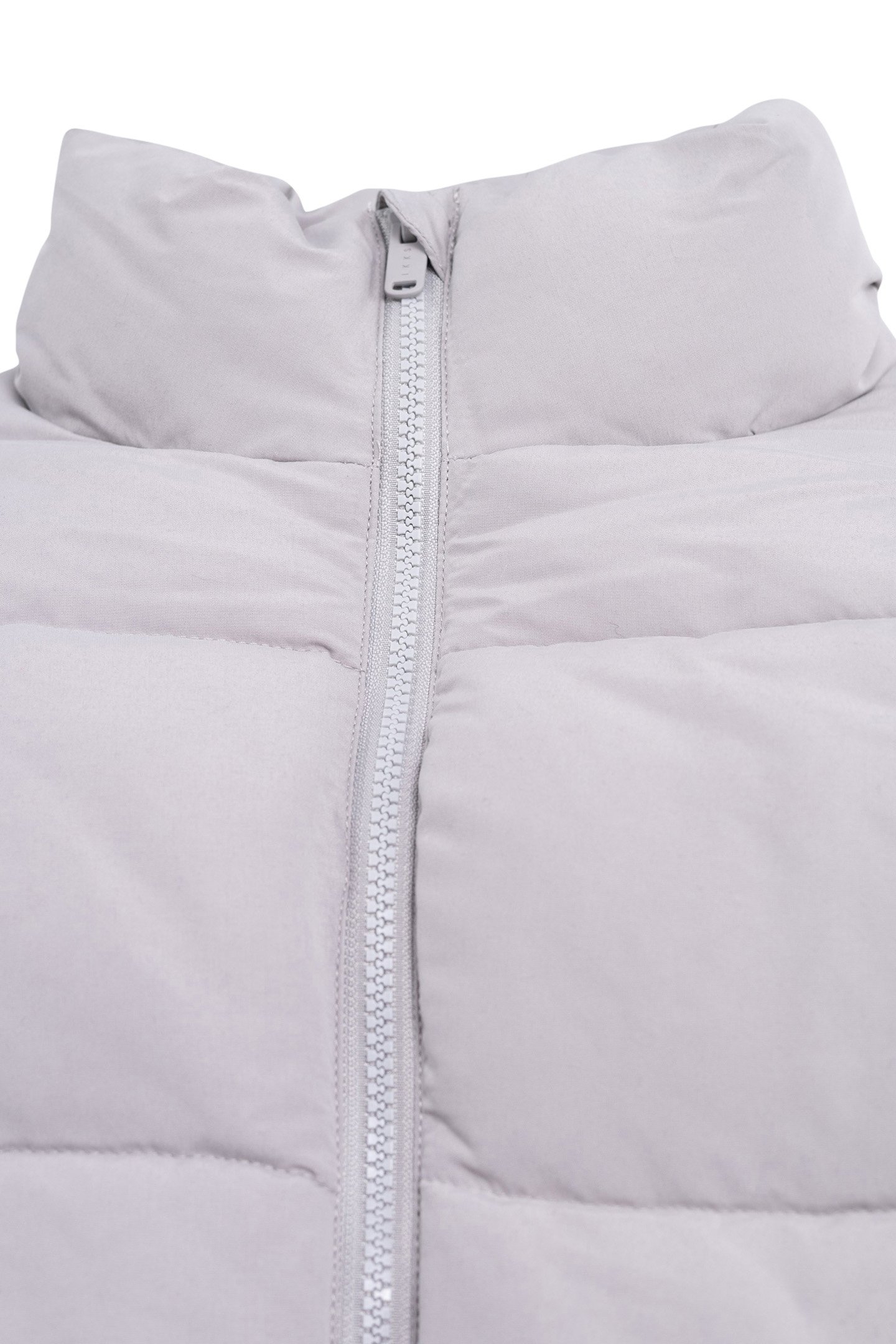 GIRL'S SHORT RECYCLED GREY QUILTED DOWN JACKET 5