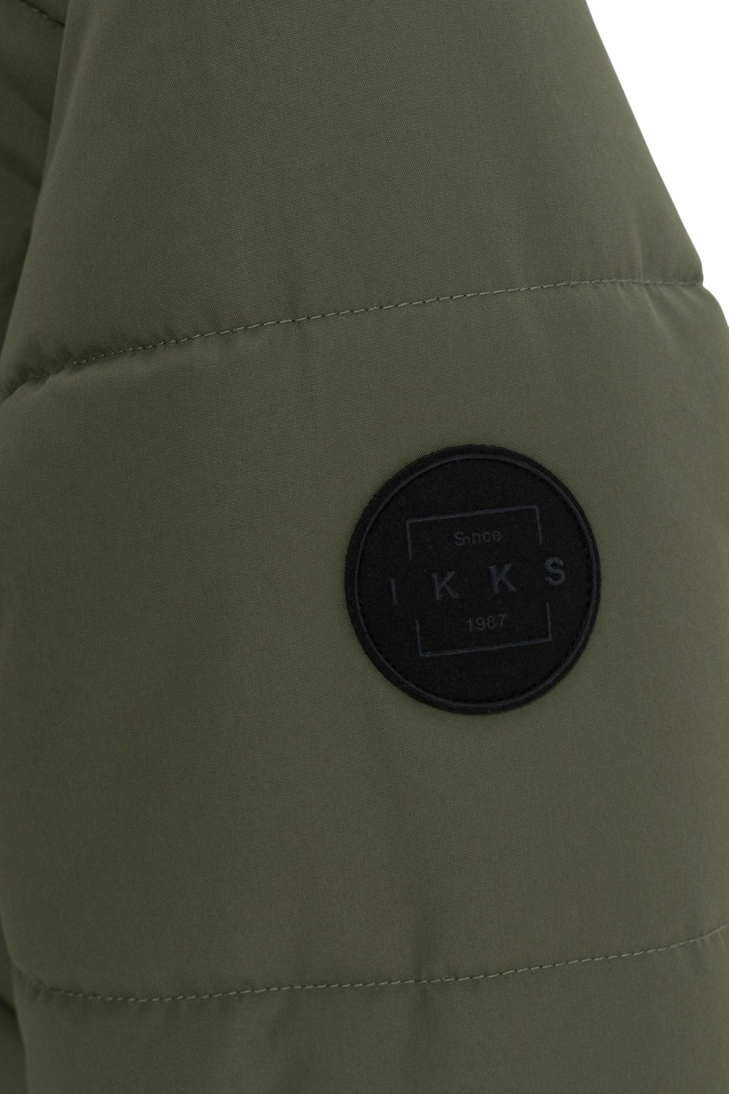 BOY'S LONG KHAKI QUILTED DOWN JACKET 8