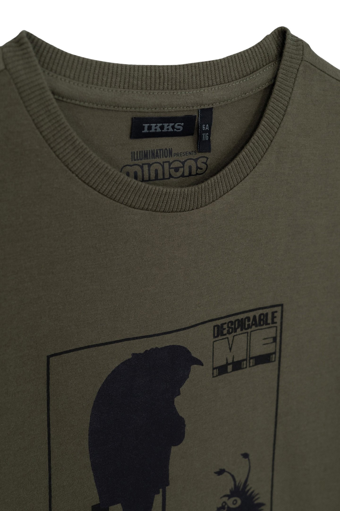 BOY'S GRU MINIONS KHAKI ORGANIC COTTON VISUAL T-SHIRT 3