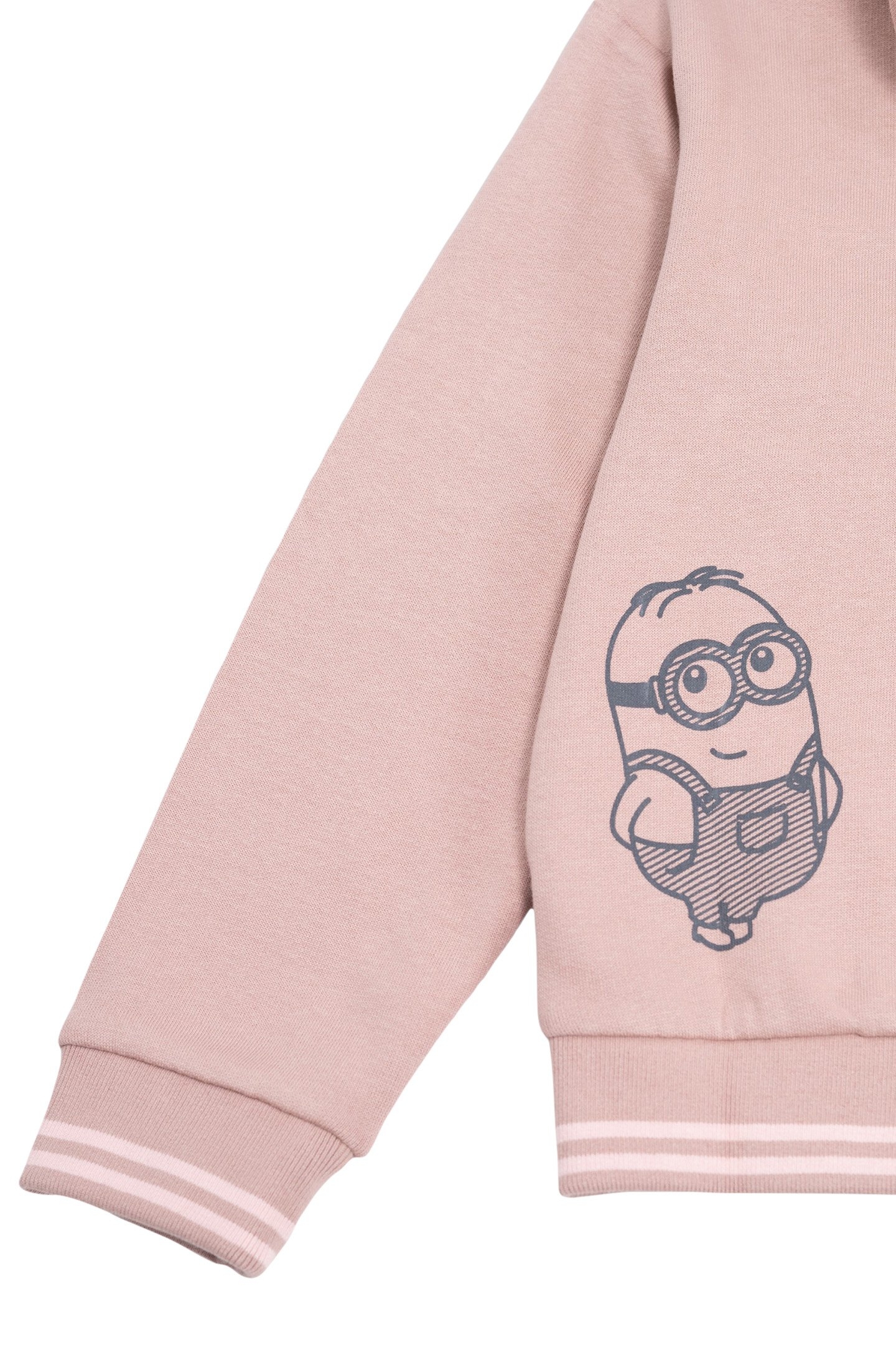 PINK CARDIGAN ORGANIC COTTON MINI VISUAL BACK MINIONS GIRL 5