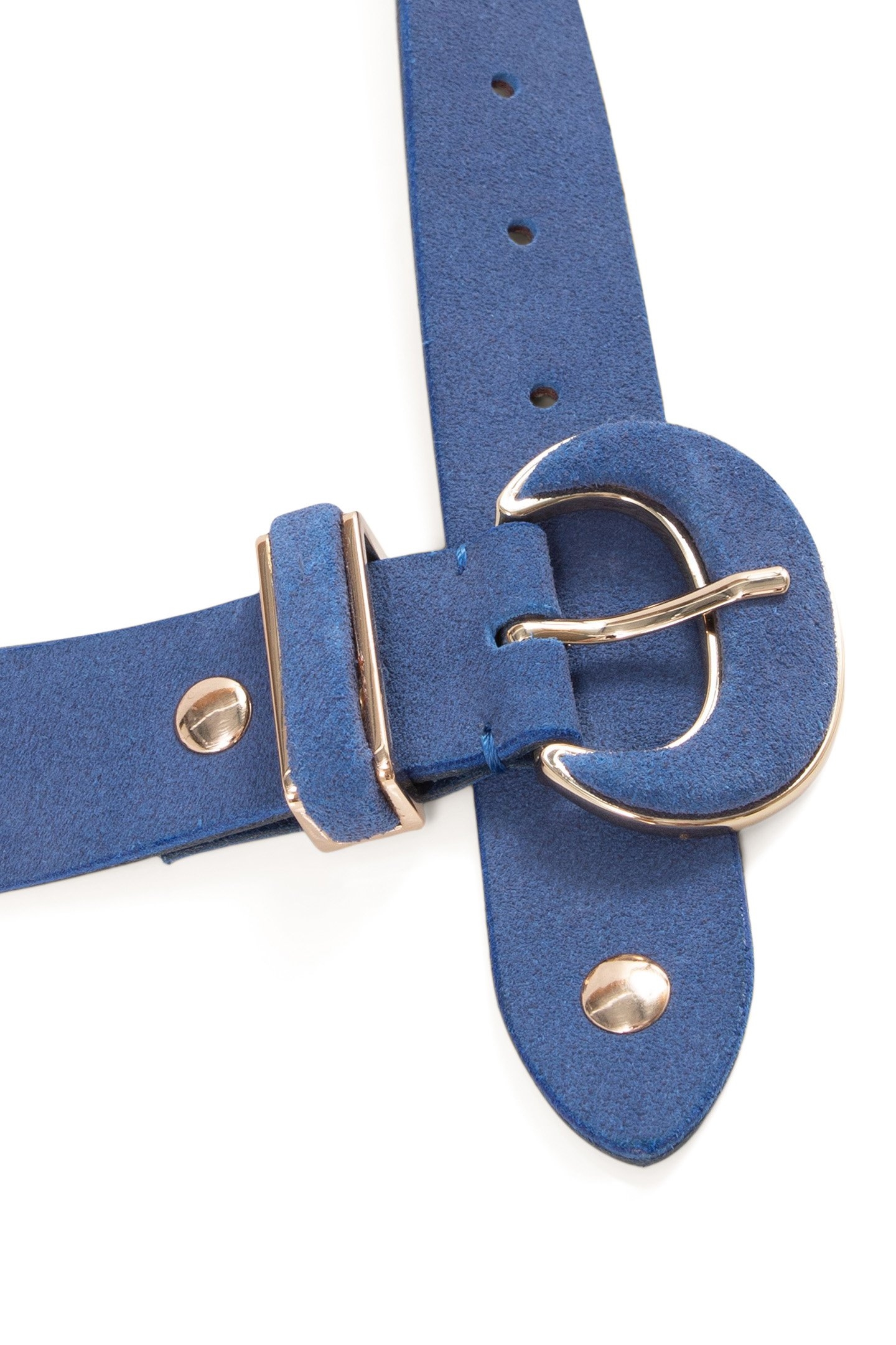 SKY BLUE SUEDE BELT 5