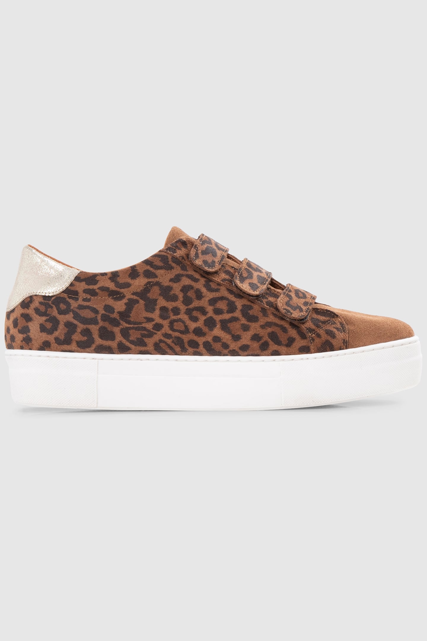 LEOPARD PRINT SNEAKERS WITH VELCRO FASTENING 1