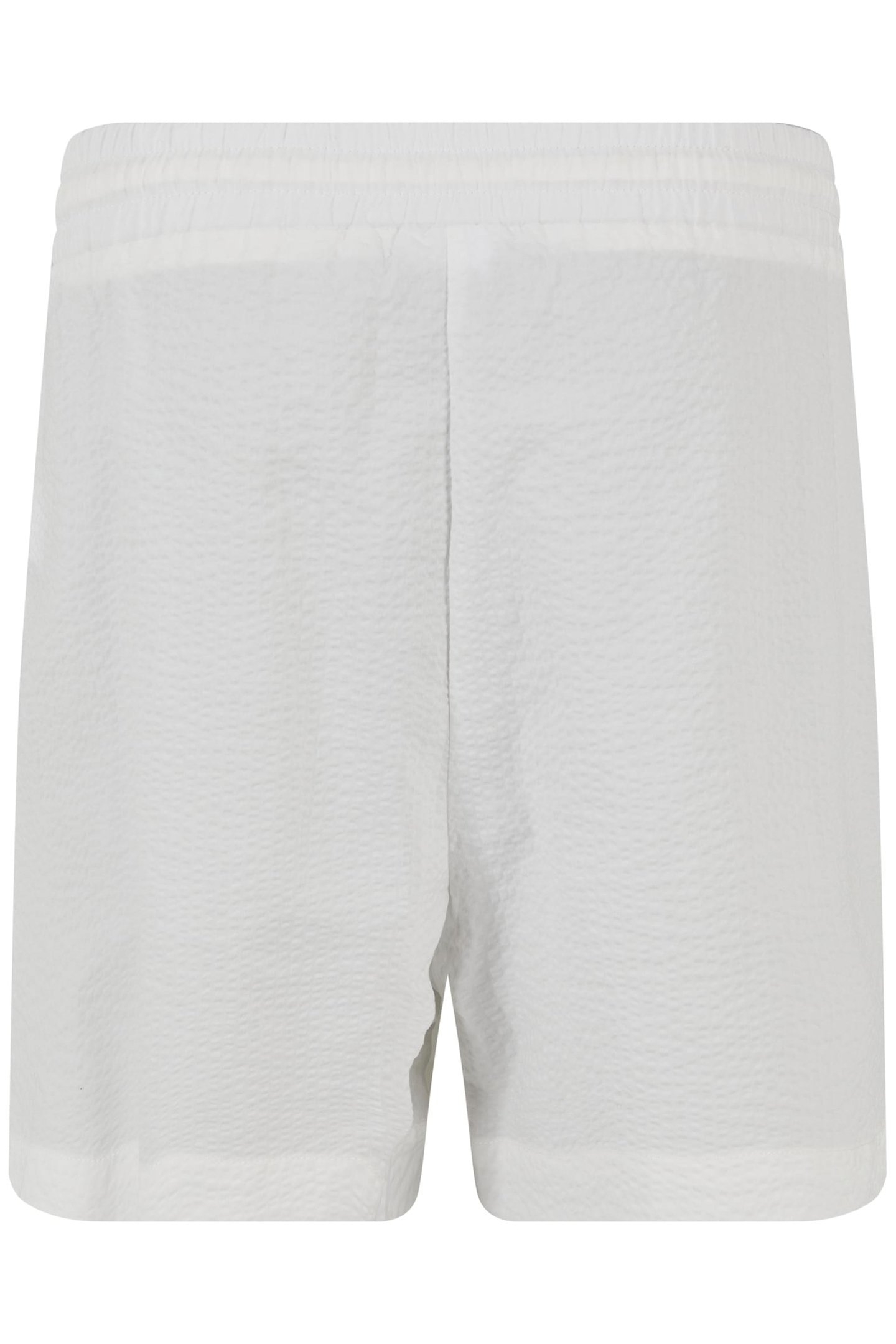 LADIES SEERSUCKER SHORTS WHITE 2