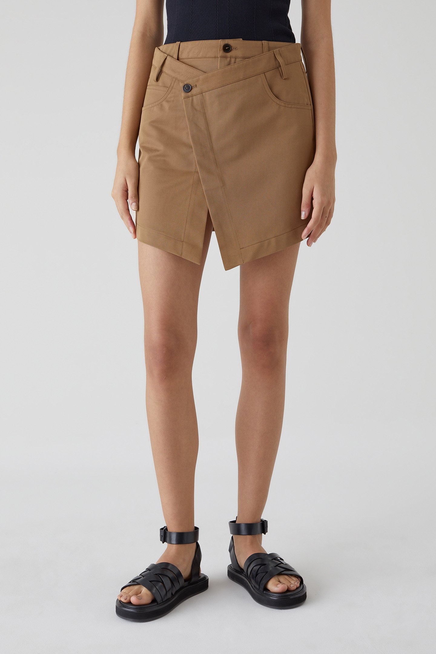 SHORT WRAP SKIRT SKIRTS NUTMEG 1