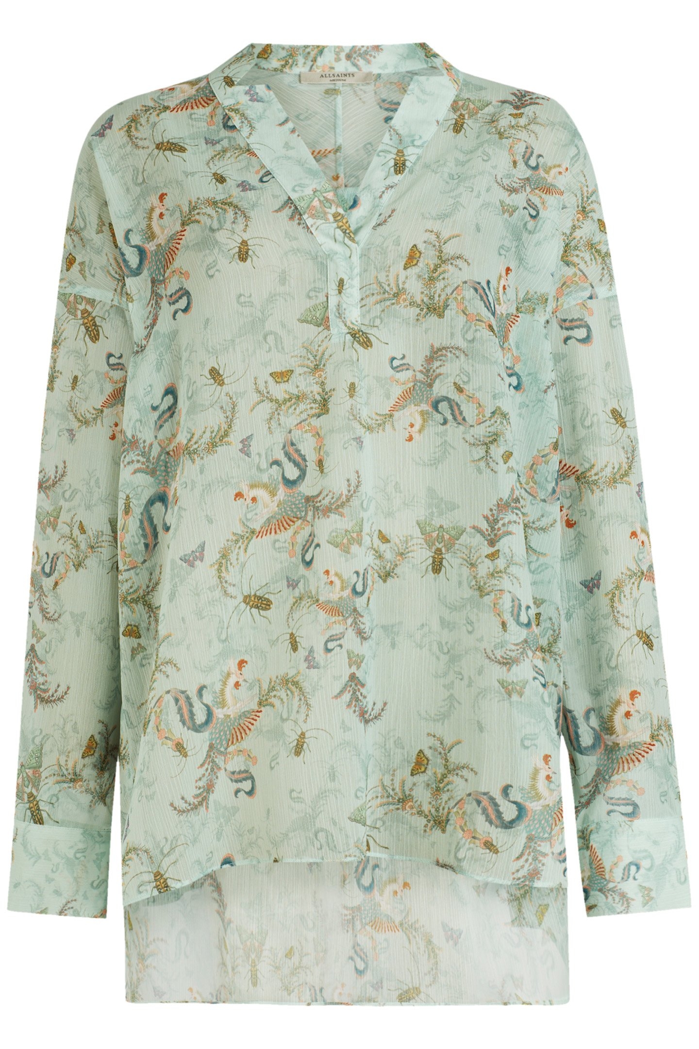 ANDIA ASSAM SHIRT AQUA BLUE 1