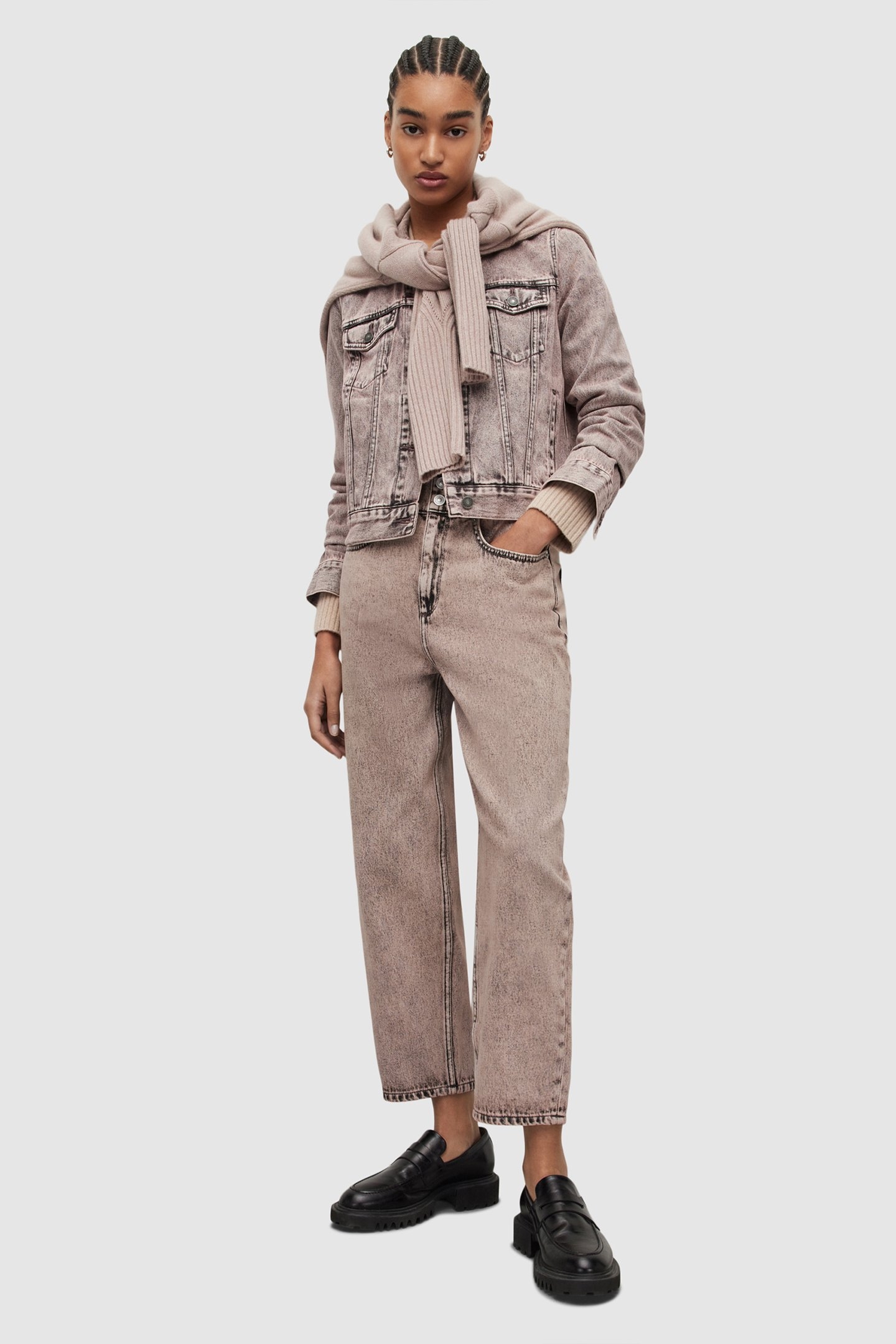 HAY DENIM JACKET WASHED PINK 5