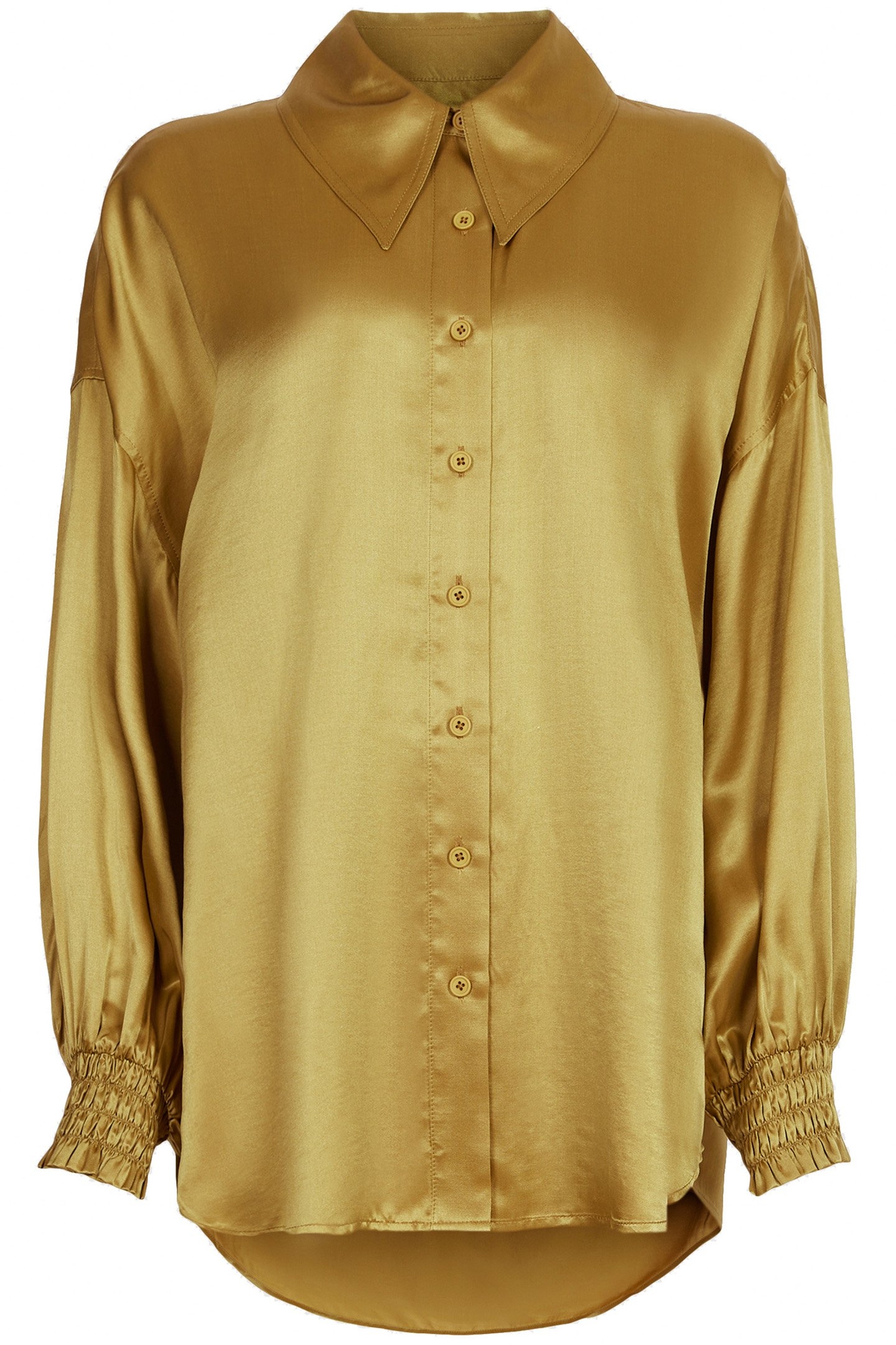 CHARLI SHIRT ECRU OLIVE GREEN 4