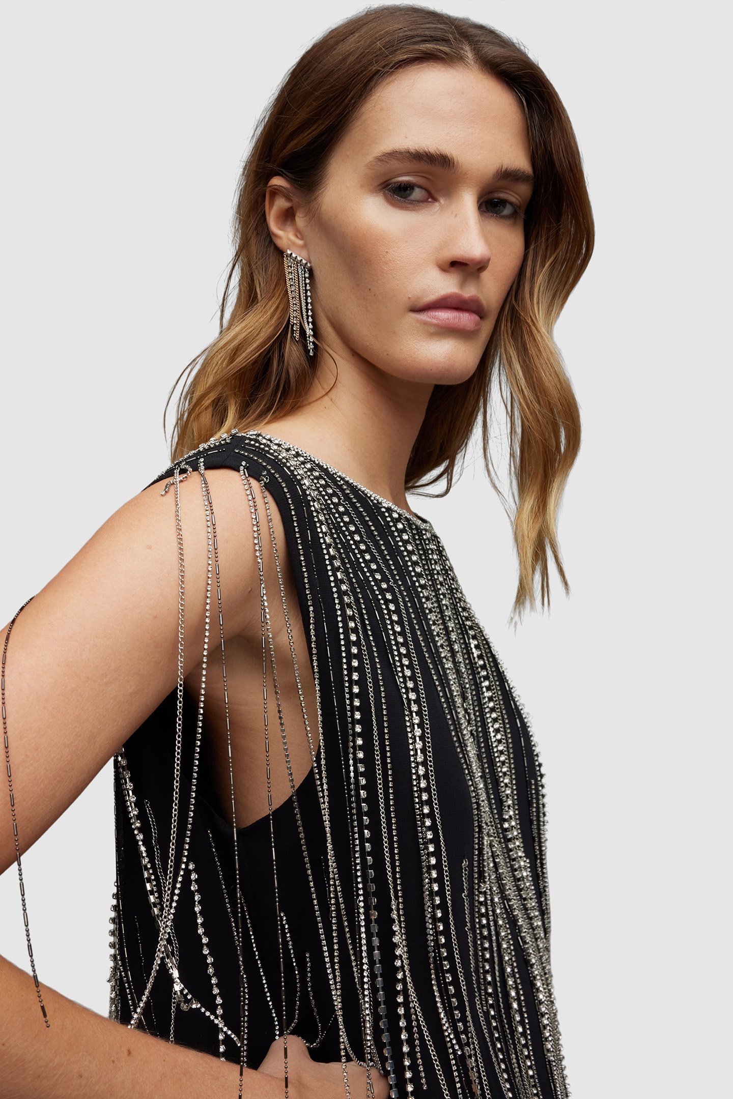 ILIA DIAMANTE DRESS BLACK 5