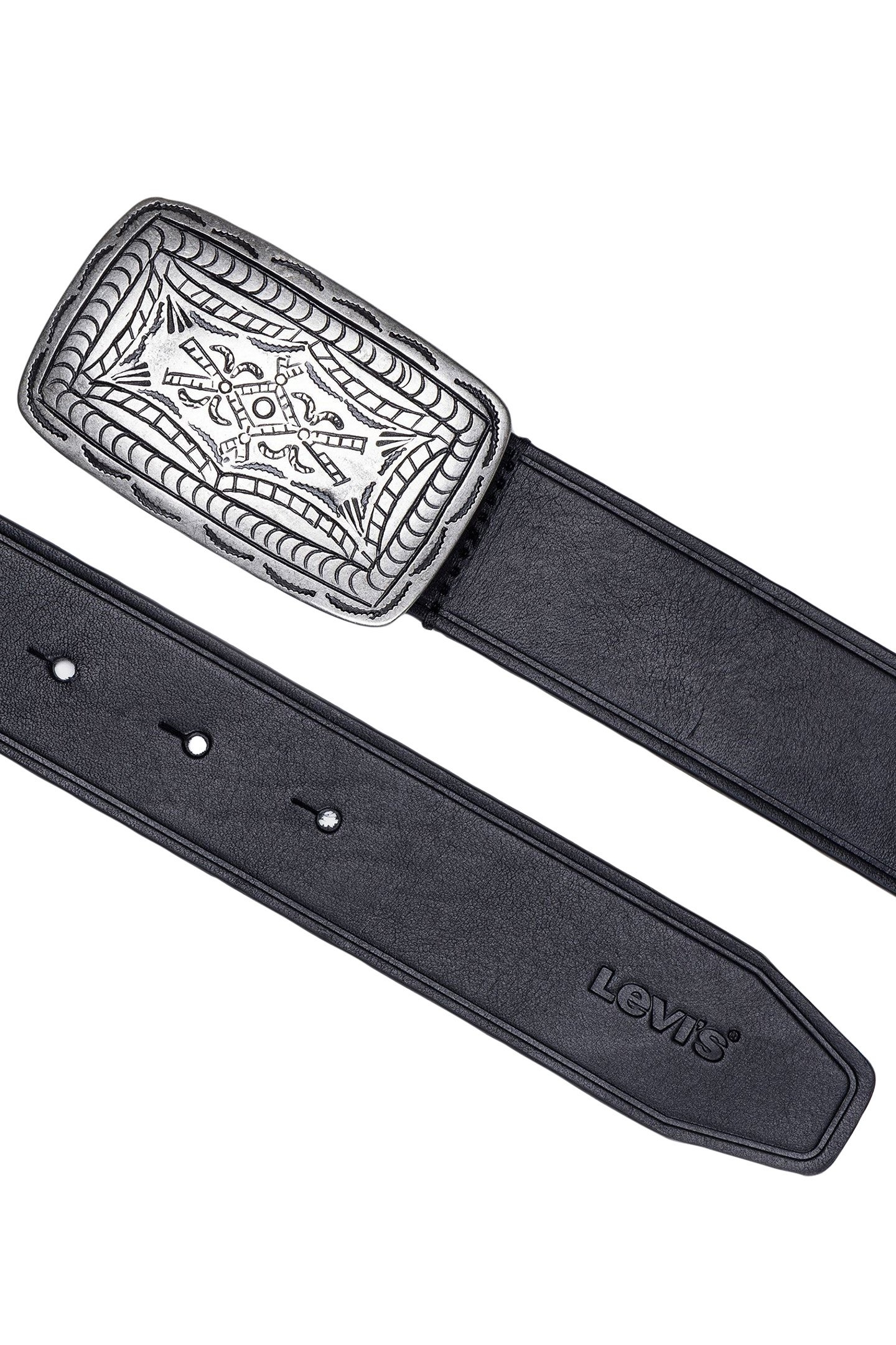 WESTERN PLAQUE BELT IN BLACK 3