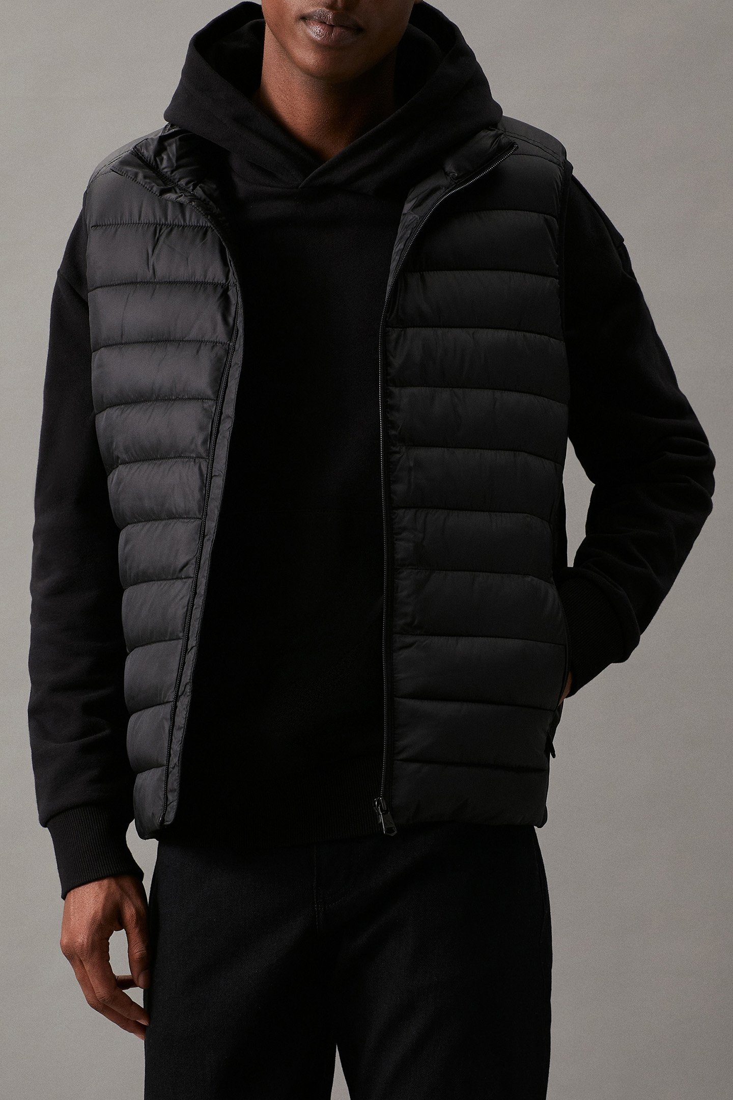 RECYCLED SIDE LOGO V CK BLACK 1