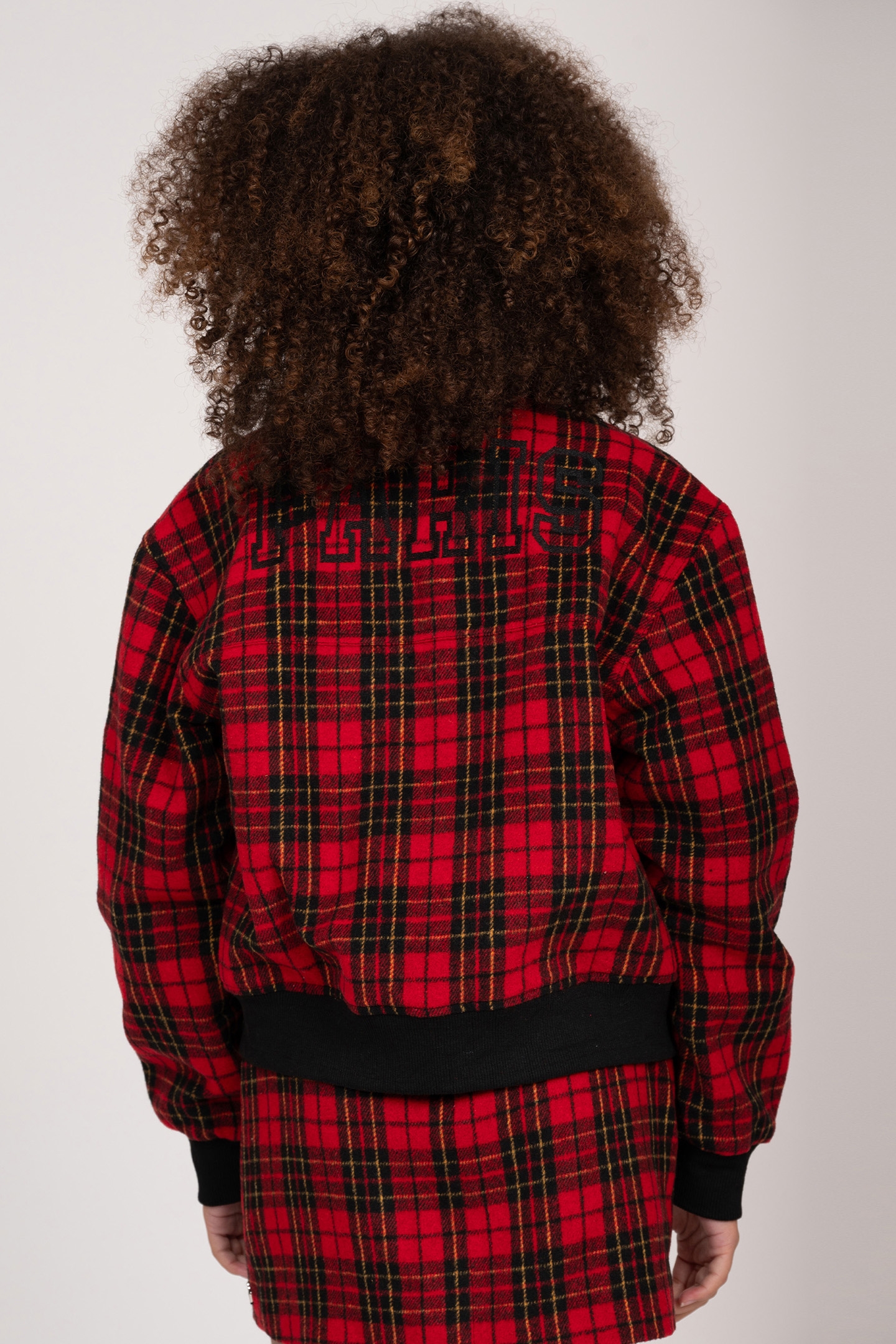 TARTAN BOMBER RUBY RED 2
