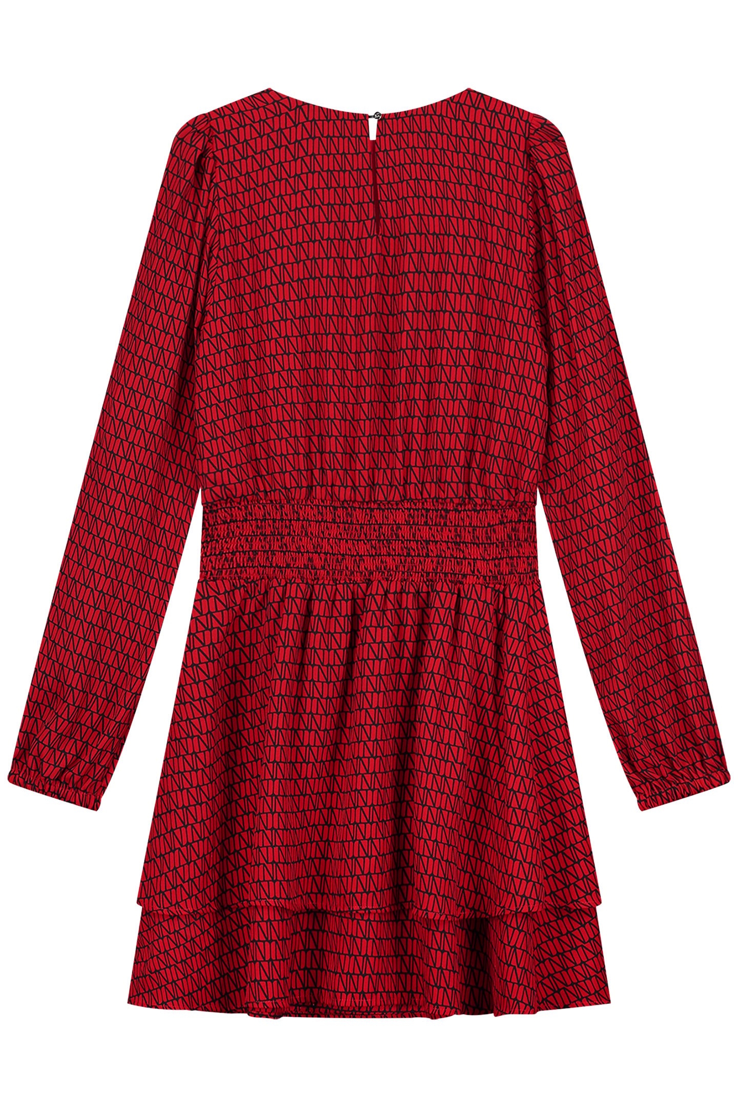 LEIGHTON LOGO DRESS RUBY RED 3