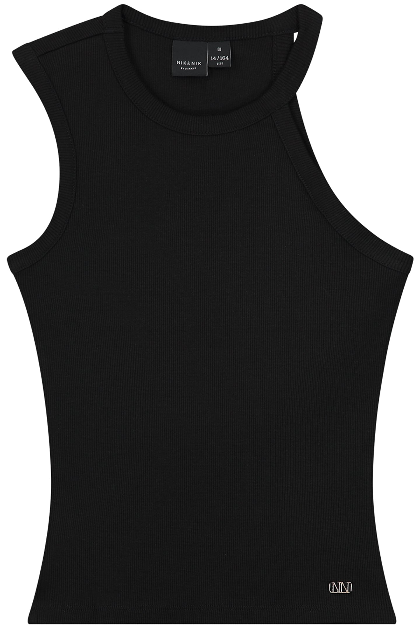 SHOULDER RIB TOP BLACK 2