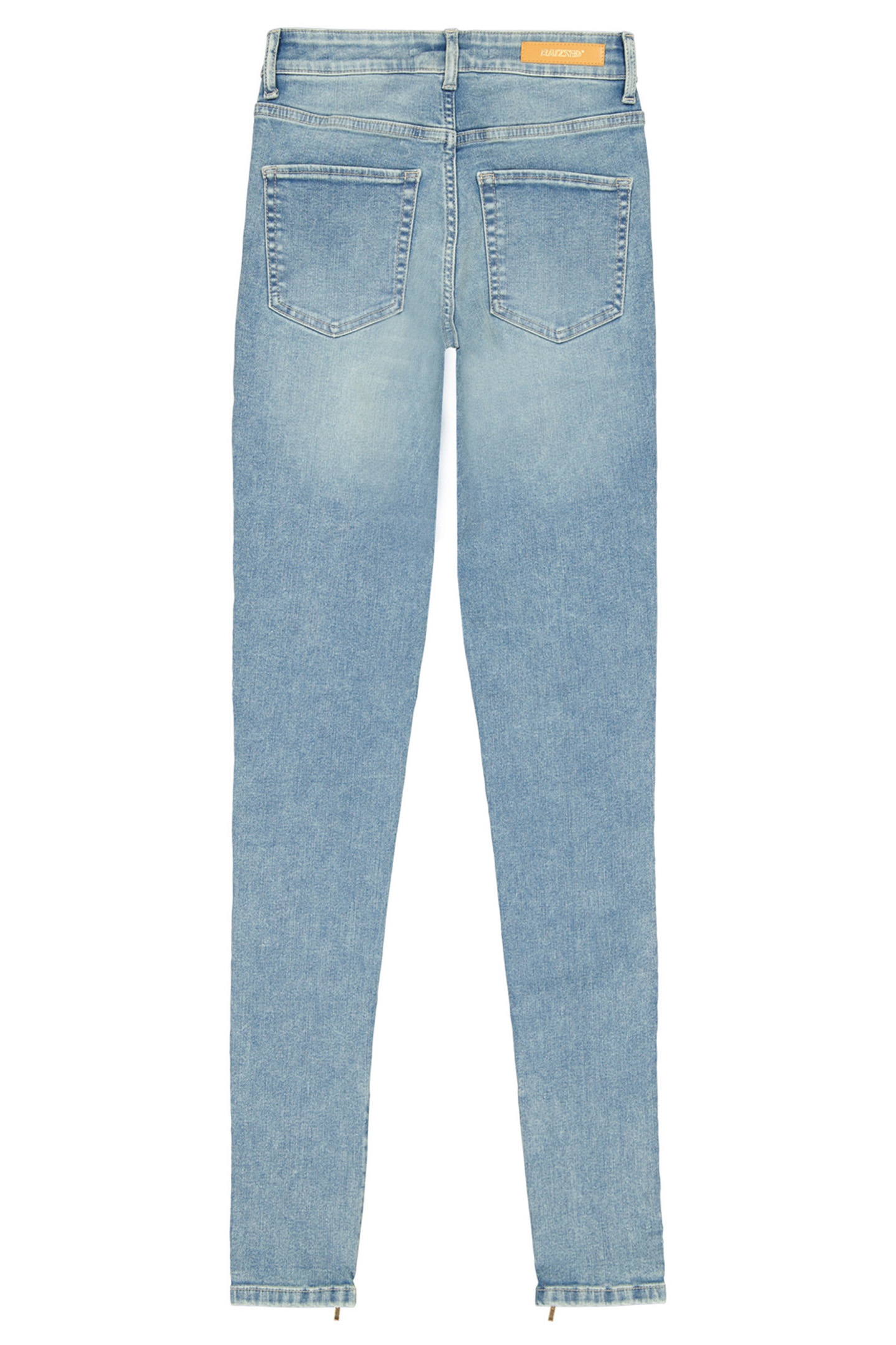 BLOSSOM ZIP JEANS MID BLUE STONE 6