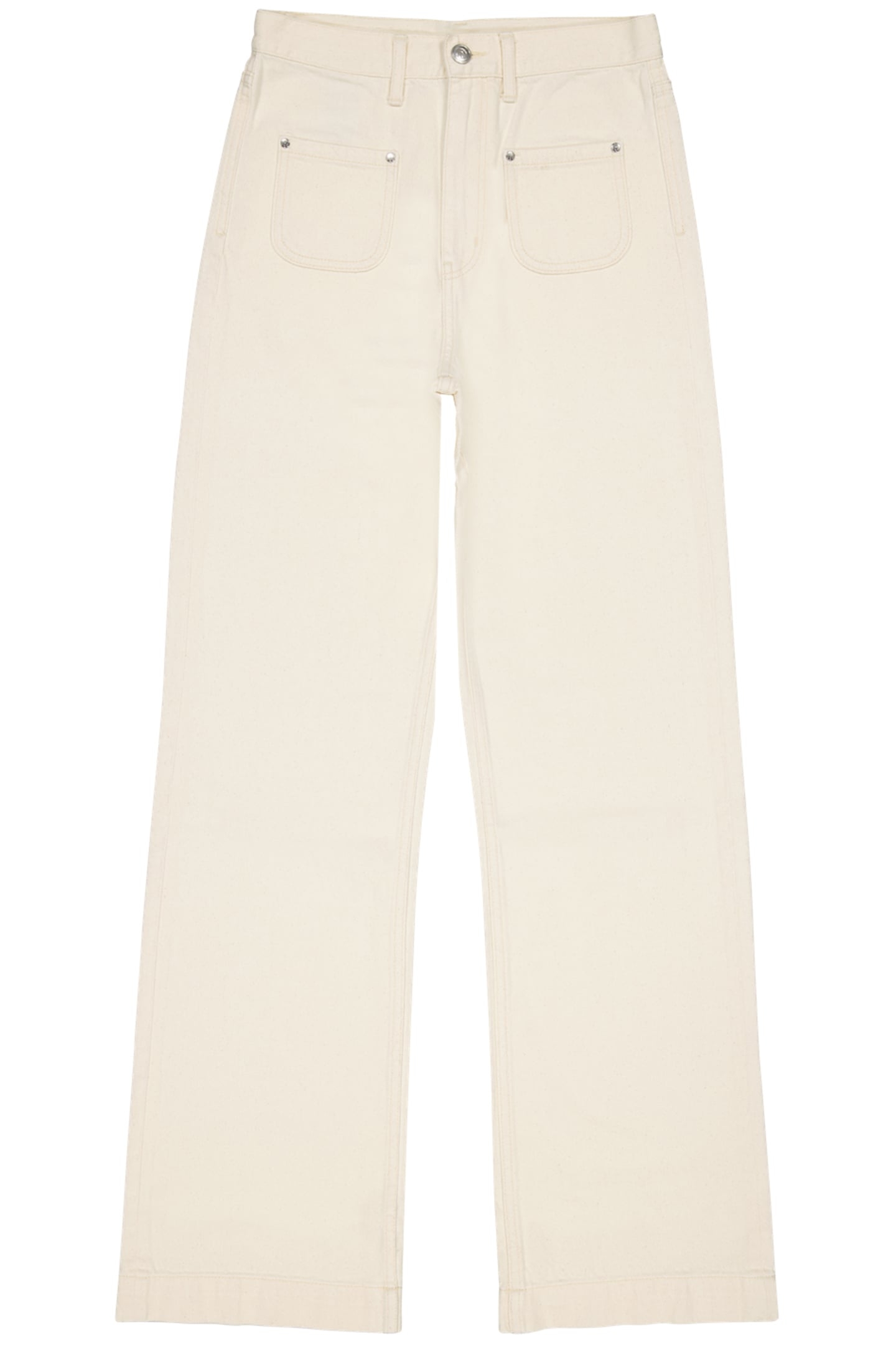 OASIS PATCHED-ON POCKETS JEANS BRIGHT CREAM 5