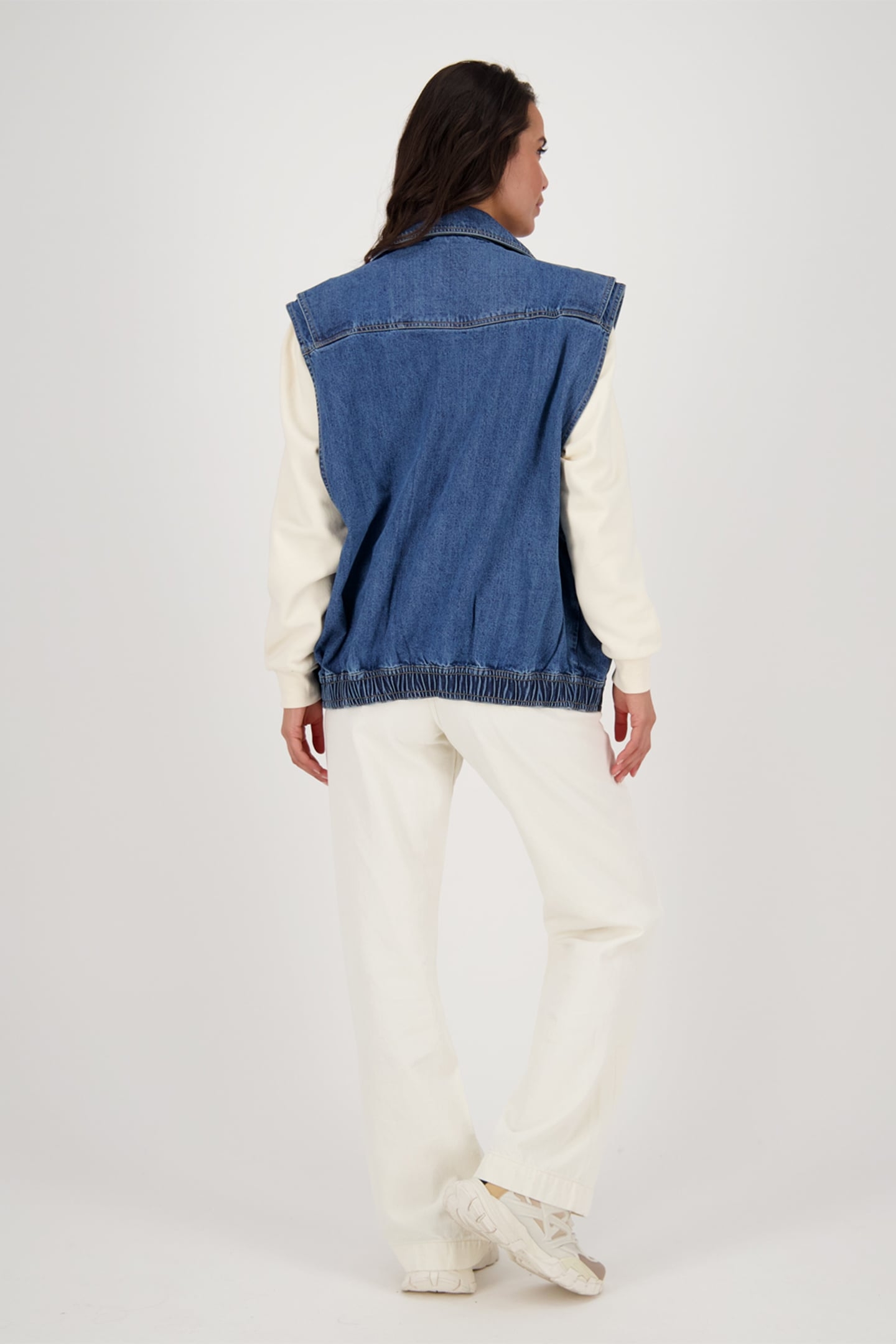 OASIS PATCHED-ON POCKETS JEANS BRIGHT CREAM 4