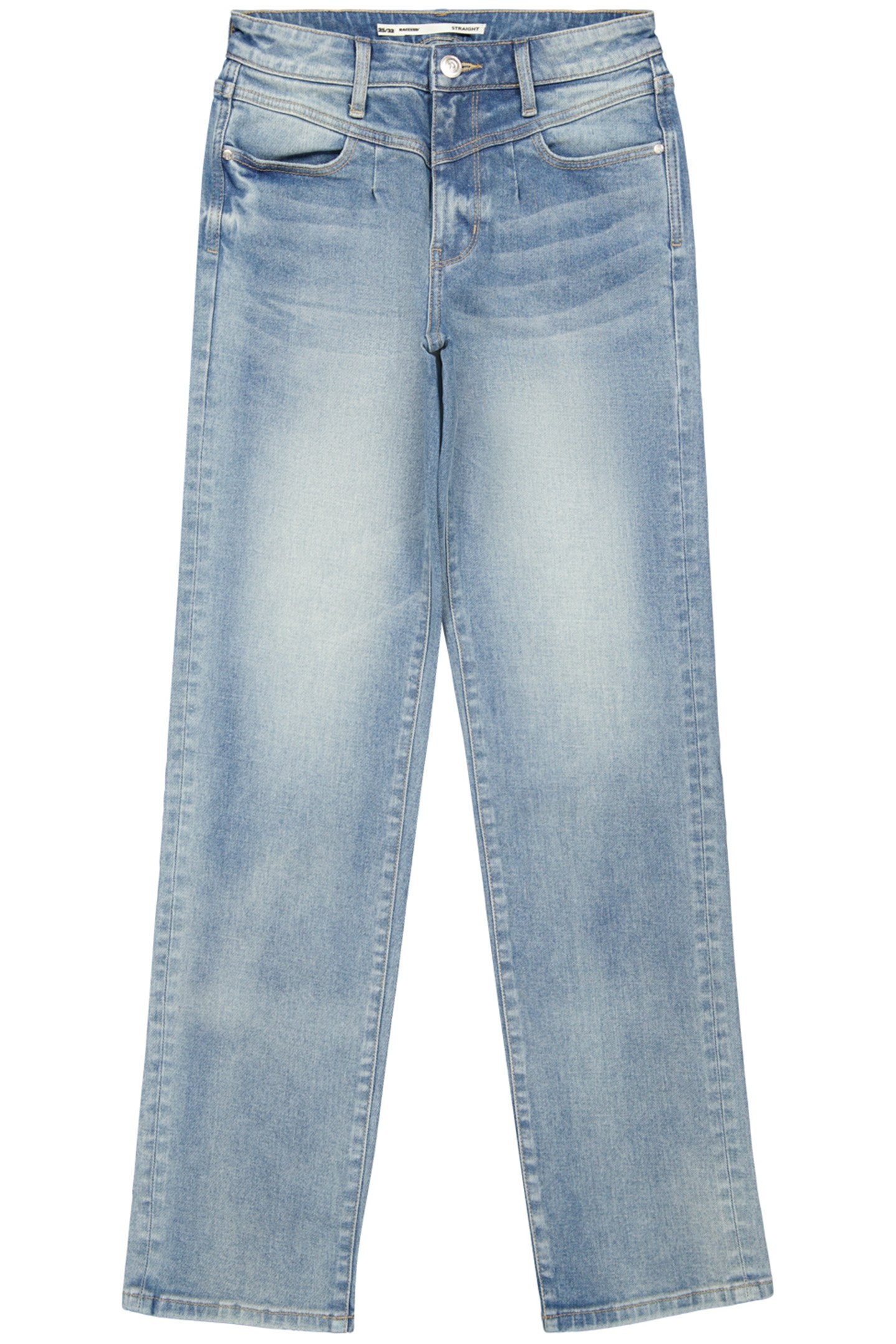 DAWN YOKE JEANS MID BLUE STONE 4