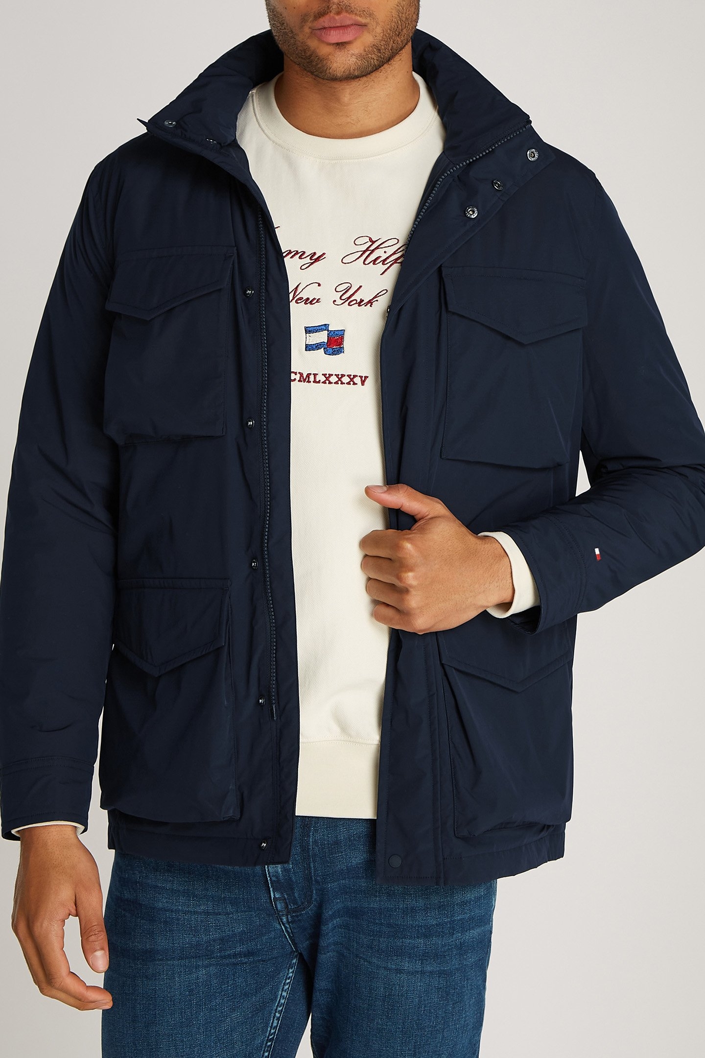 LW PACKABLE FIELD JACKET, REGULAR FIT, DESERT SKY BLUE 1