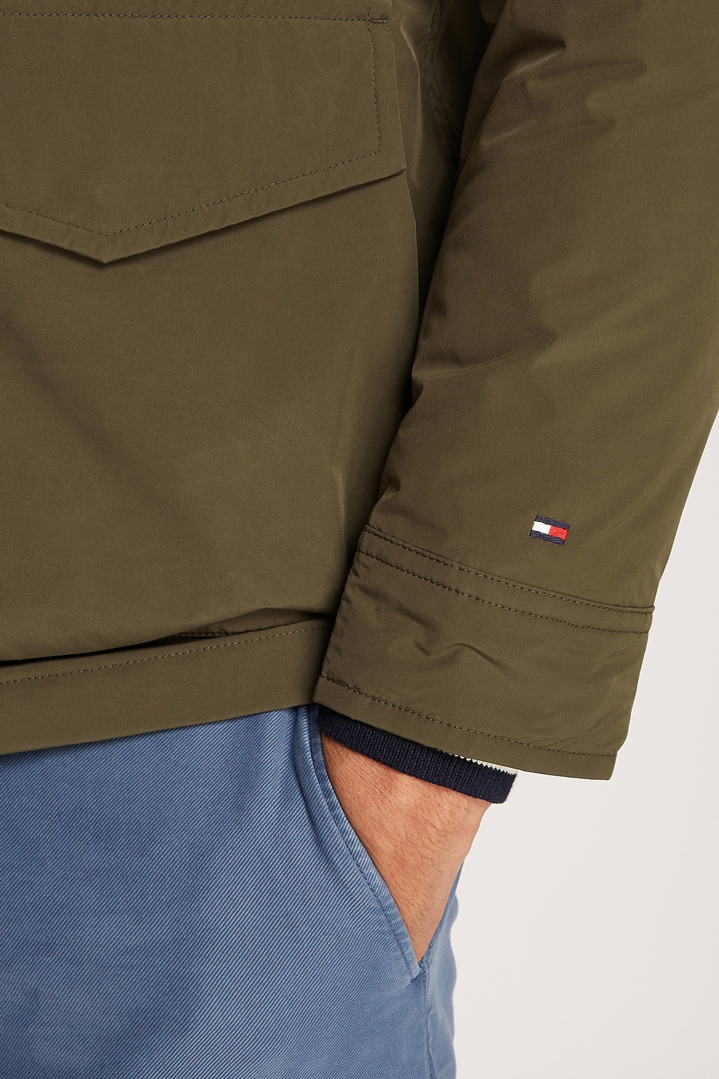 LW PACKABLE FIELD JACKET SLIM FIT ARMY GREEN 6