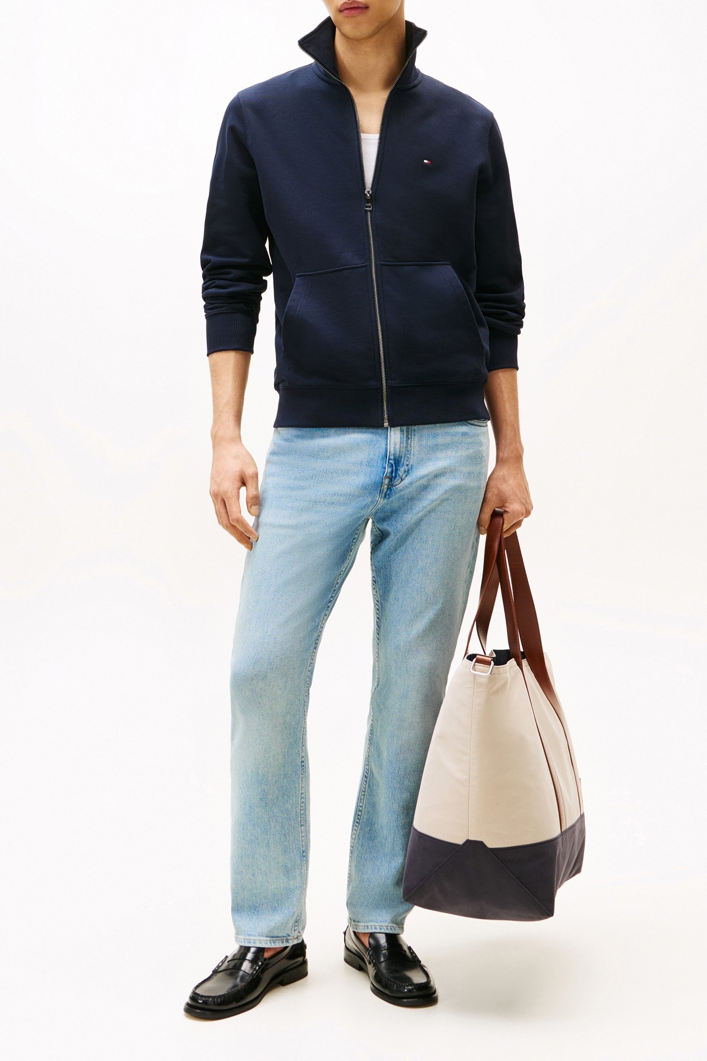 ESSENTIAL TERRY SWEATSHIRT REGULAR FIT CREW NECK DESERT SKY 2