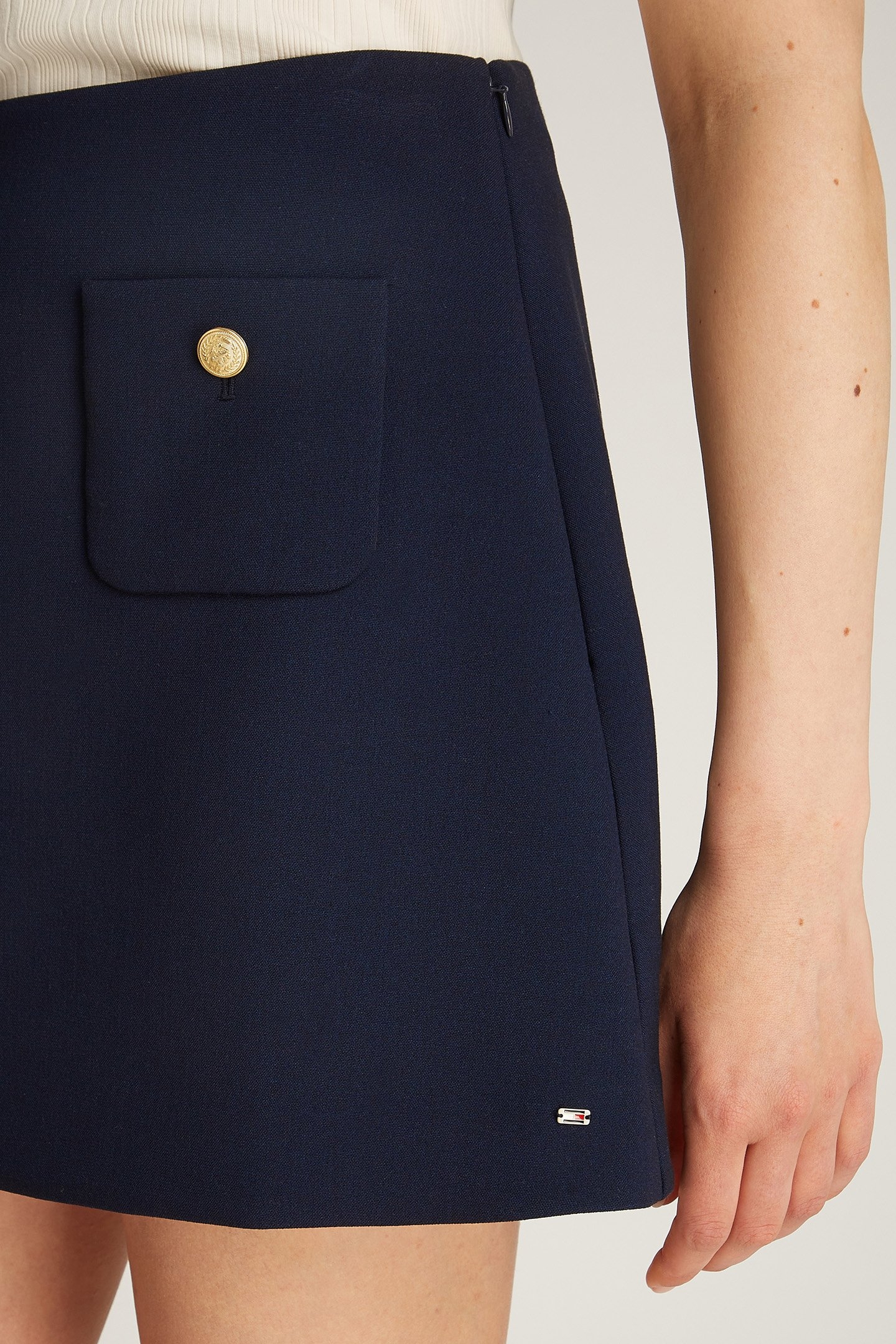 LOOSE FIT A-LINE MINI DRESS BLUE 6