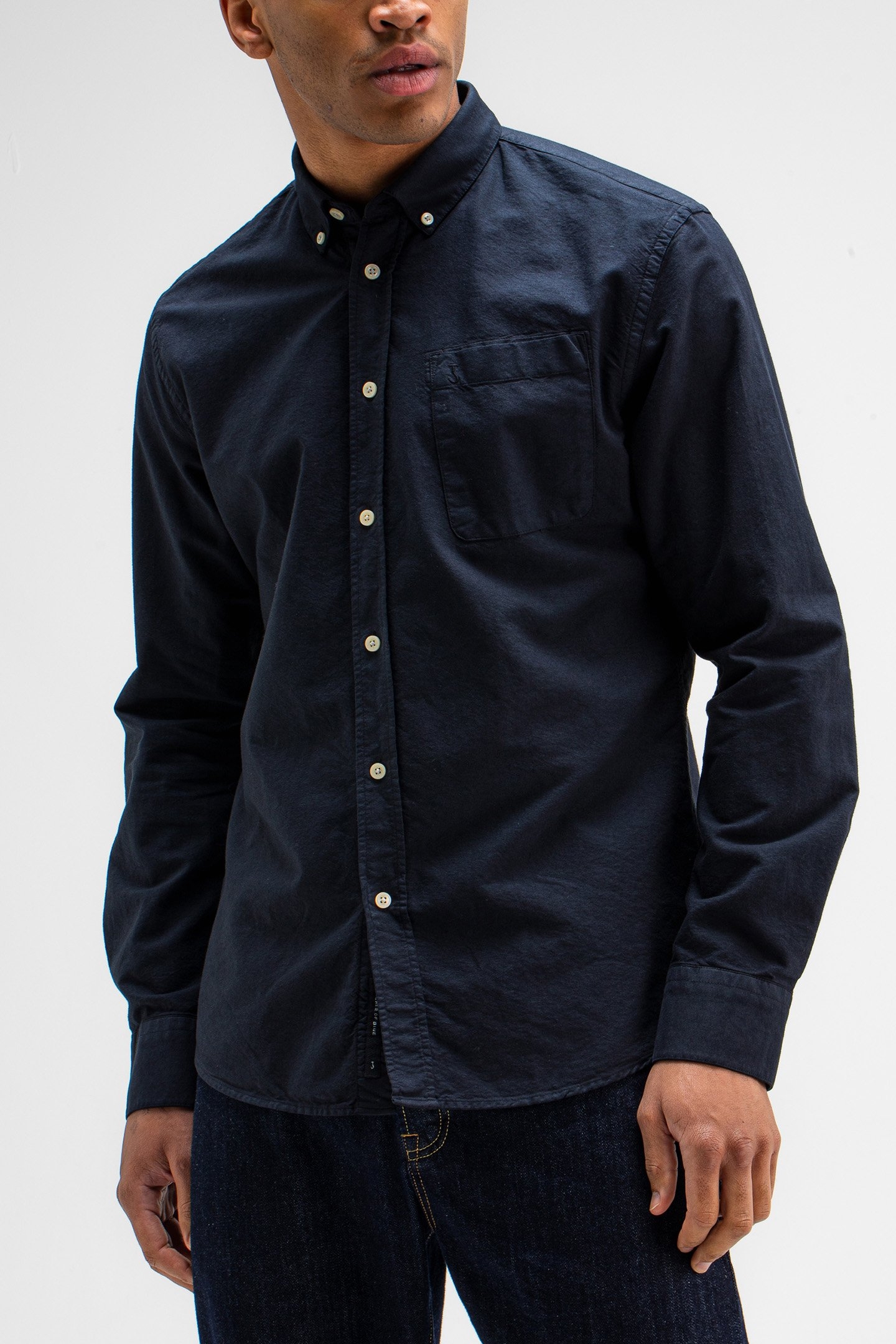 AIDAN COTTON OXFORT SHIRT ALASKA BLUE 1