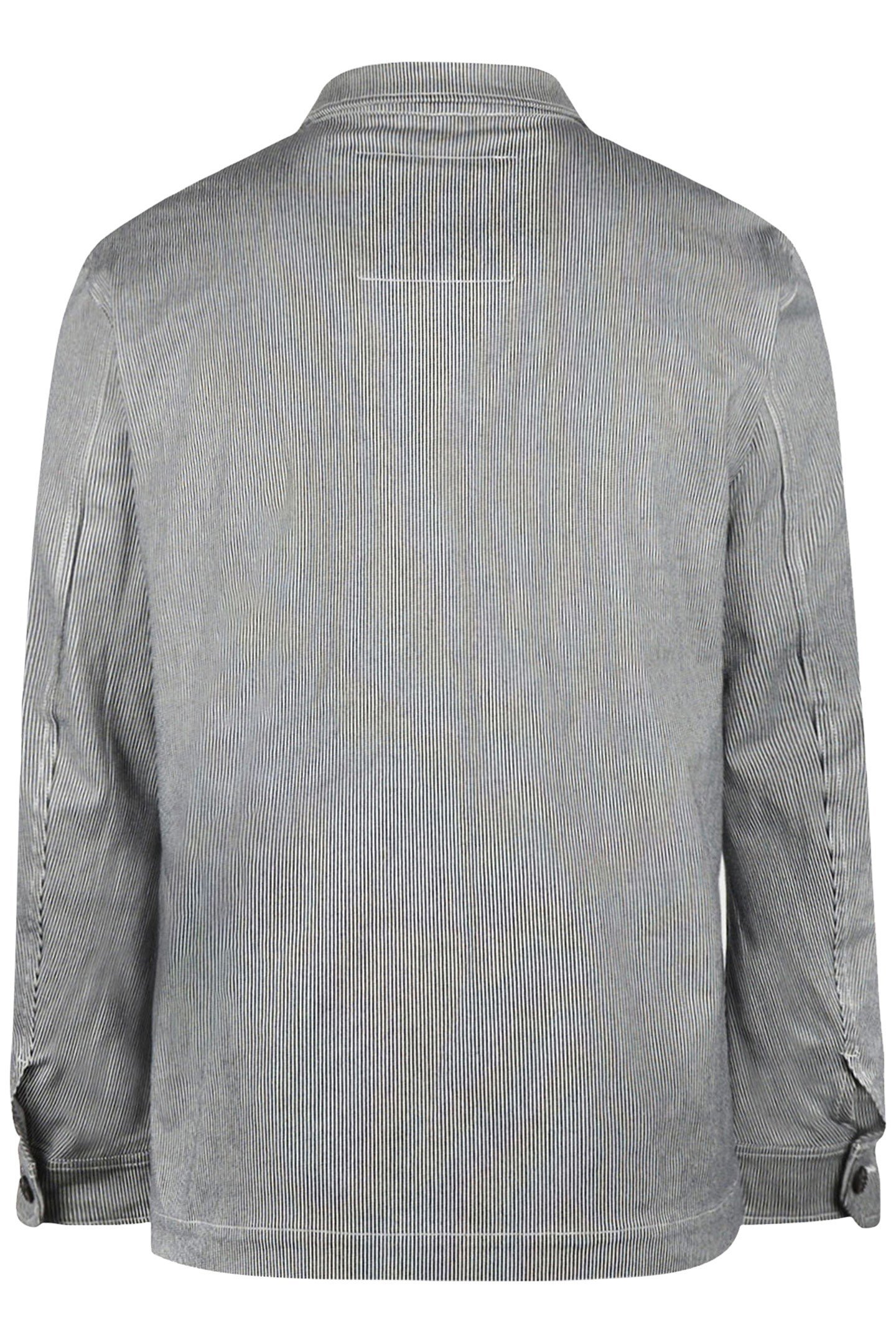 COTTON STRIPED SHIRT JACKET NAVY 5