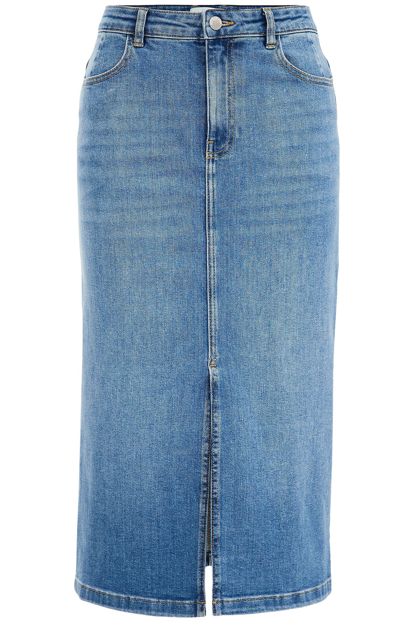 SKIRT MEDIUM LENGTH BLUE 4