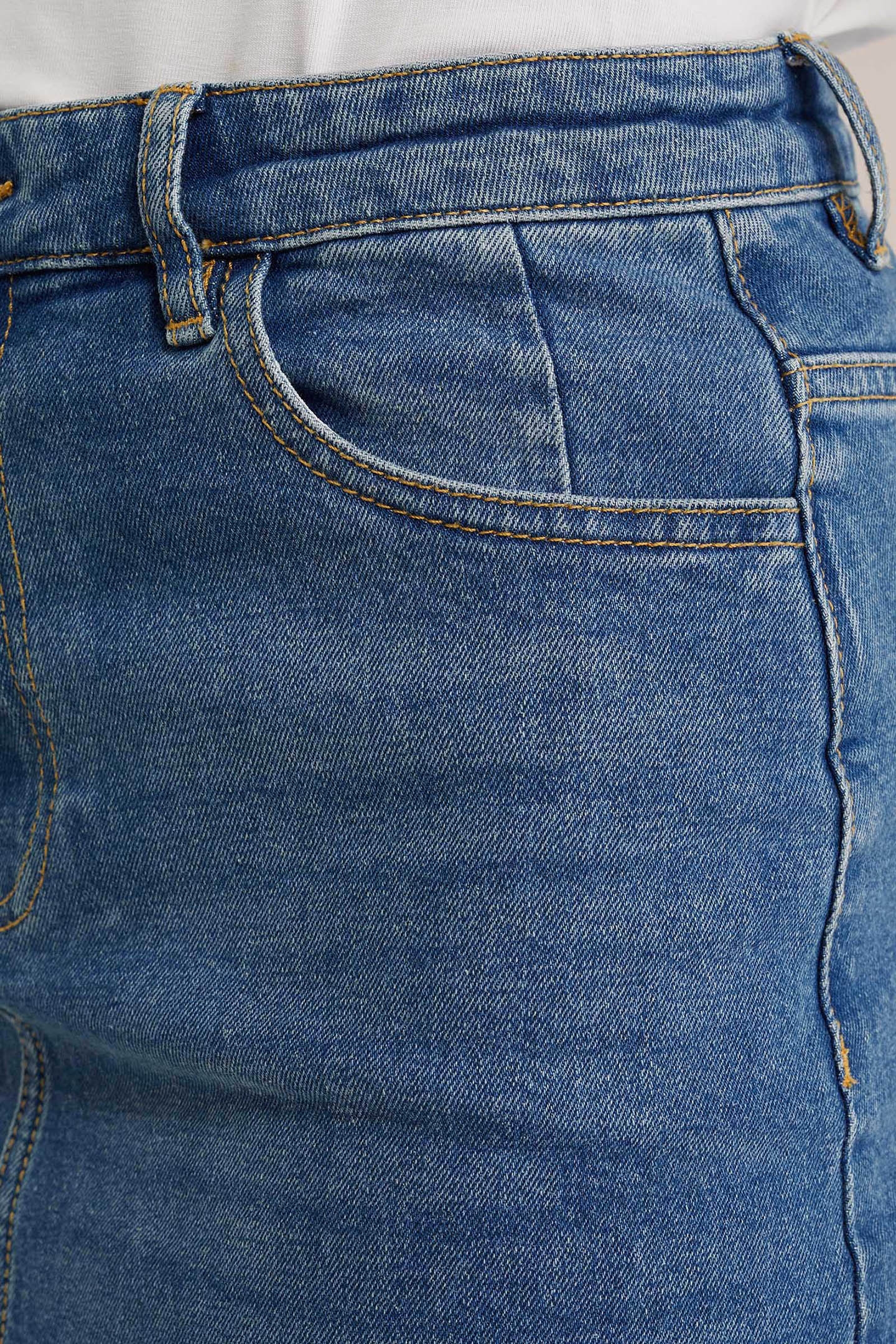 SKIRT MEDIUM LENGTH BLUE 6