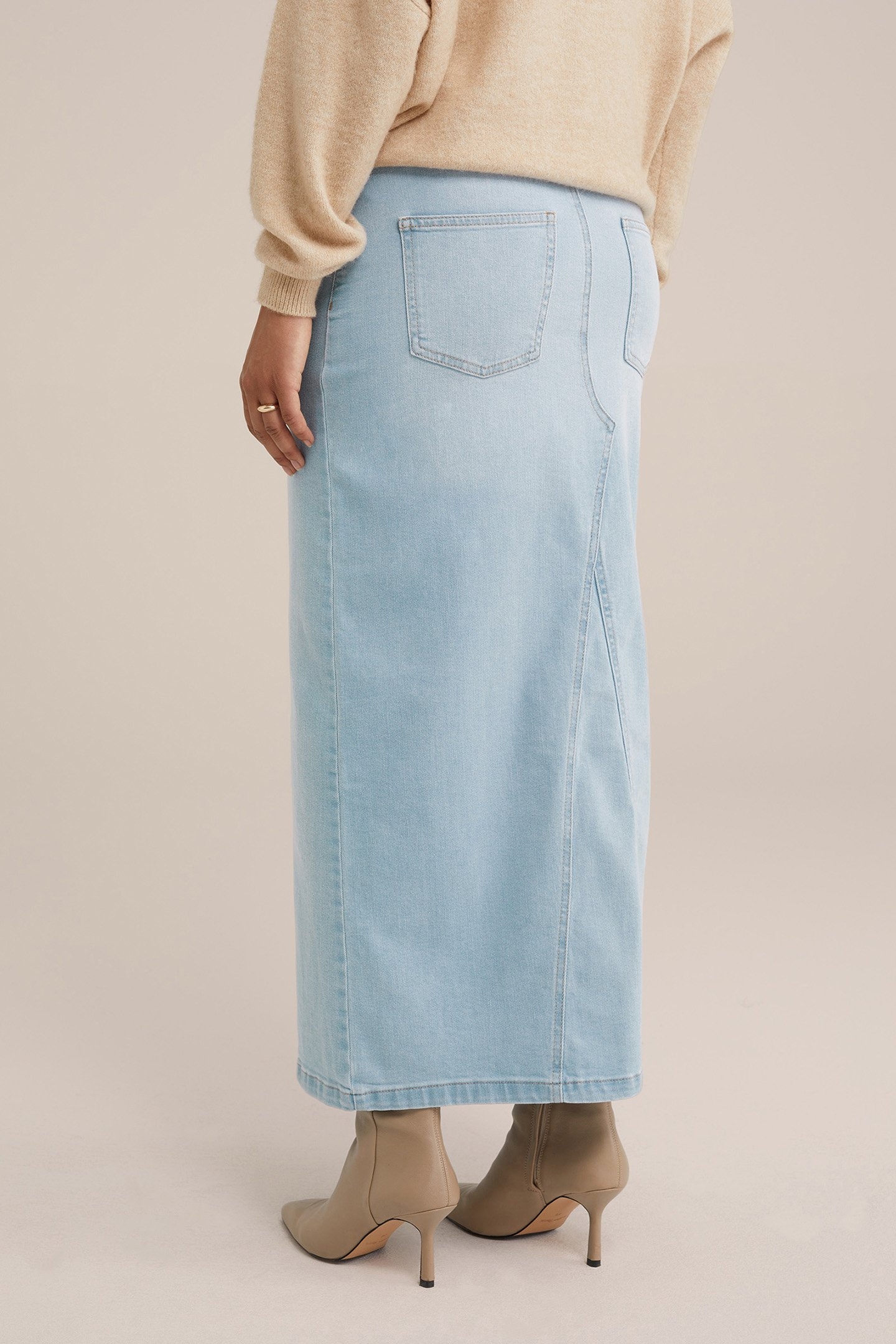SKIRT MAXI LENGTH LIGHT BLUE 2