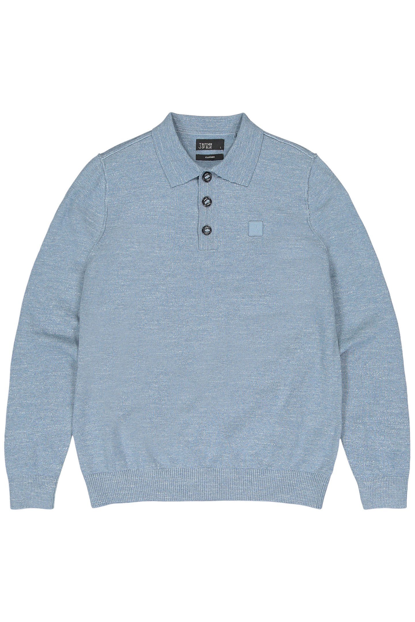 LT CLIFDEN POLO L/S LAGOON BLUE 3