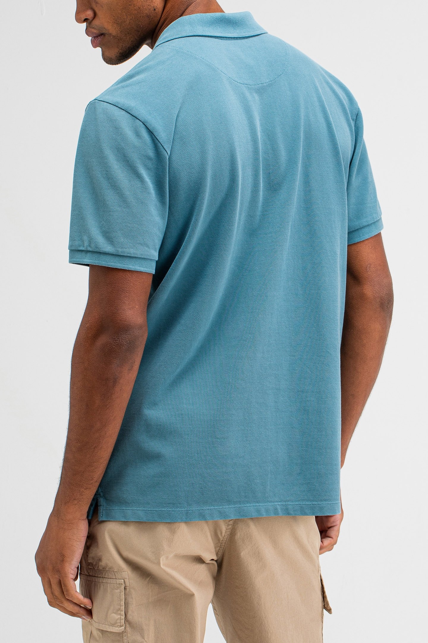 ARMY PIQUE POLO LAGOON BLUE 2