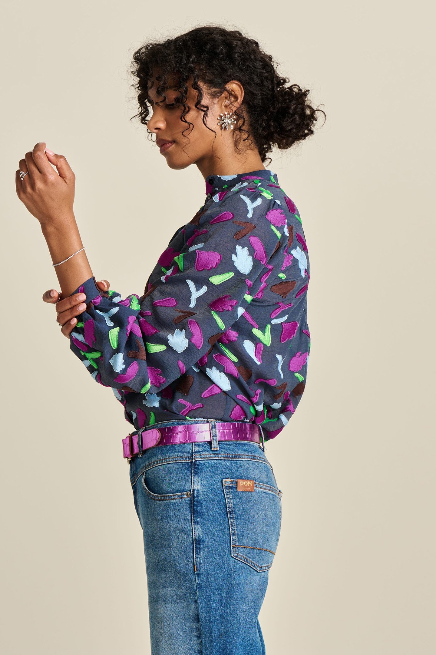 BLOUSE - FEATHERFEST BLUE 4