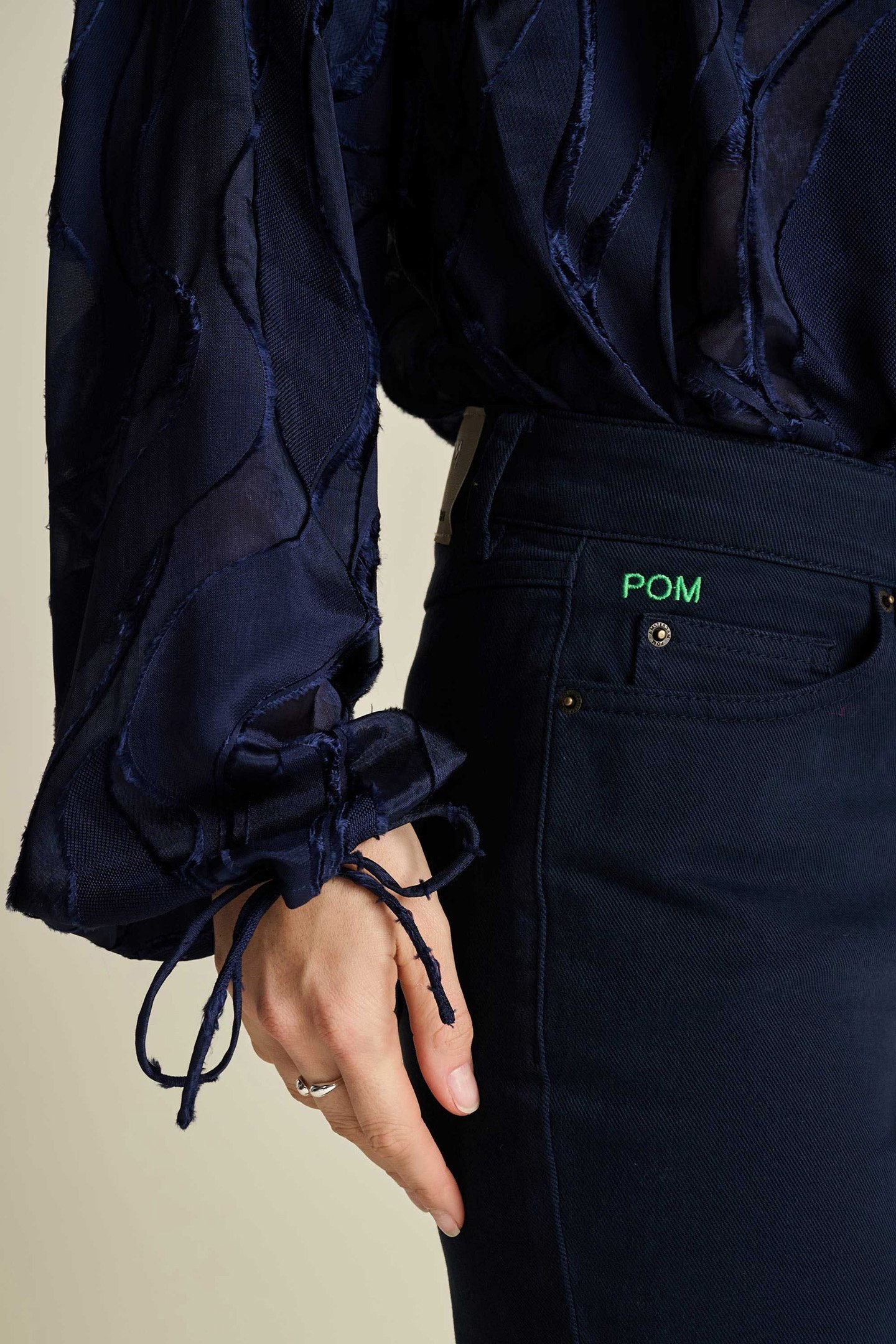 BLOUSE - JACQUARD MIDNIGHT BLUE 6