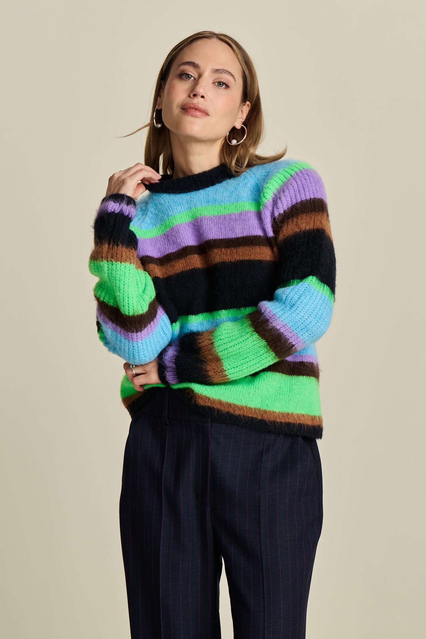 PULLOVER - BRUSHED STRIPES 6