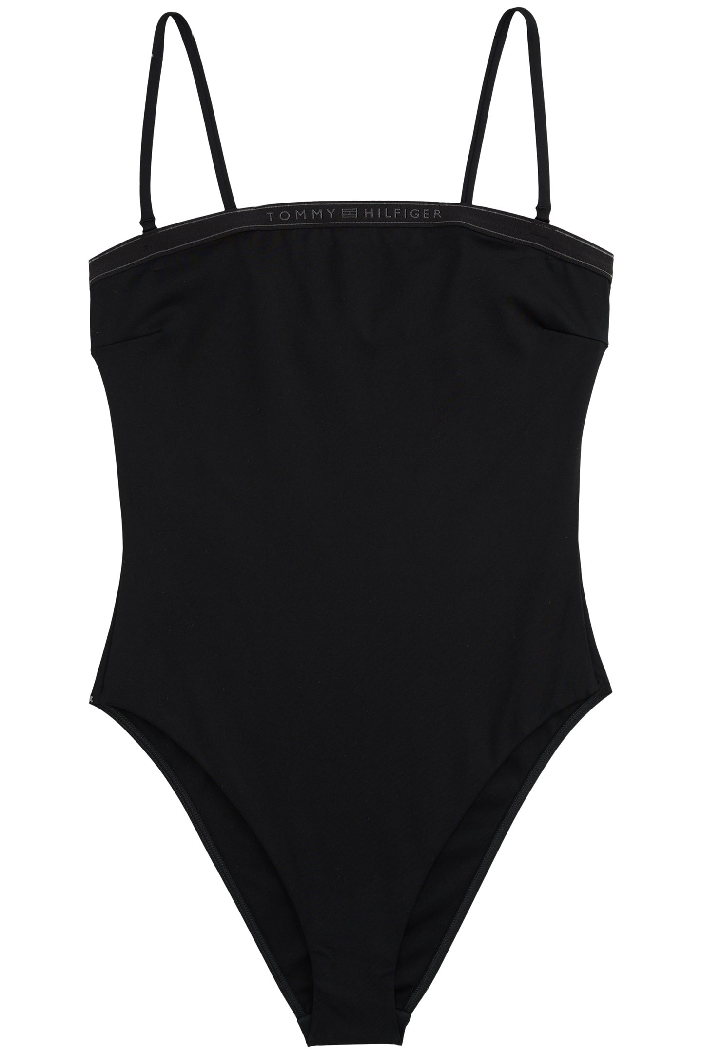 STRAIGHT ONE PIECE SWIMSUIT SLIM FIT BLACK 4