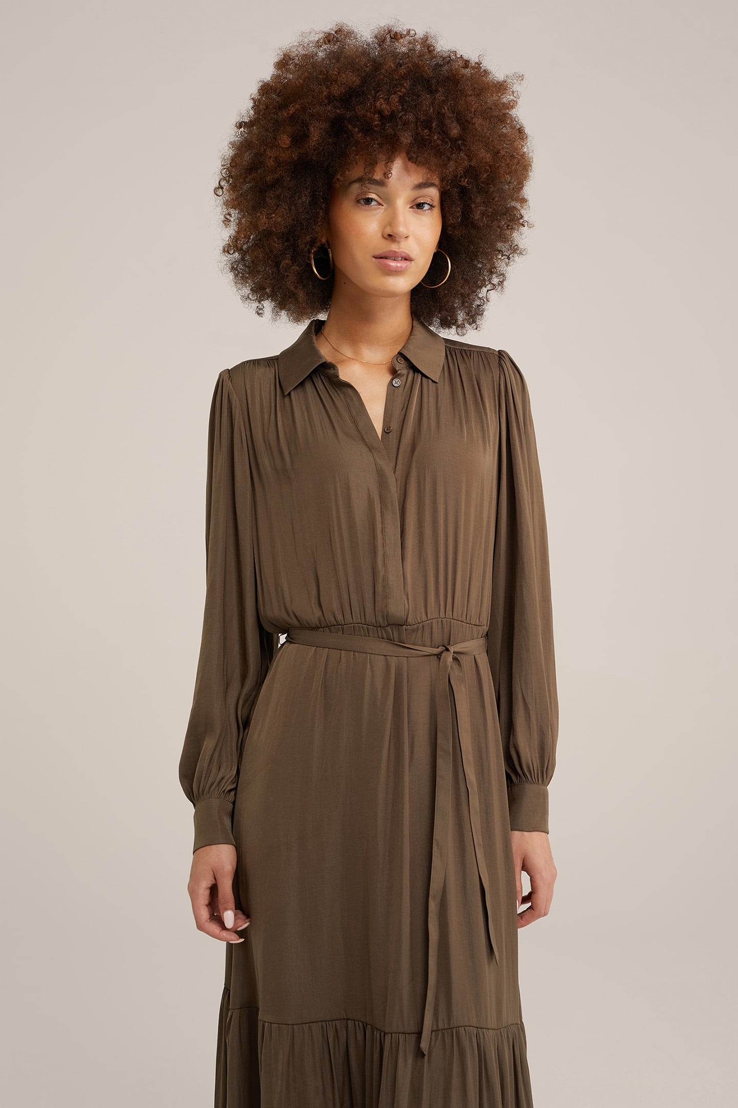 DRESS MAXI LENGTH ARMY GREEN 4