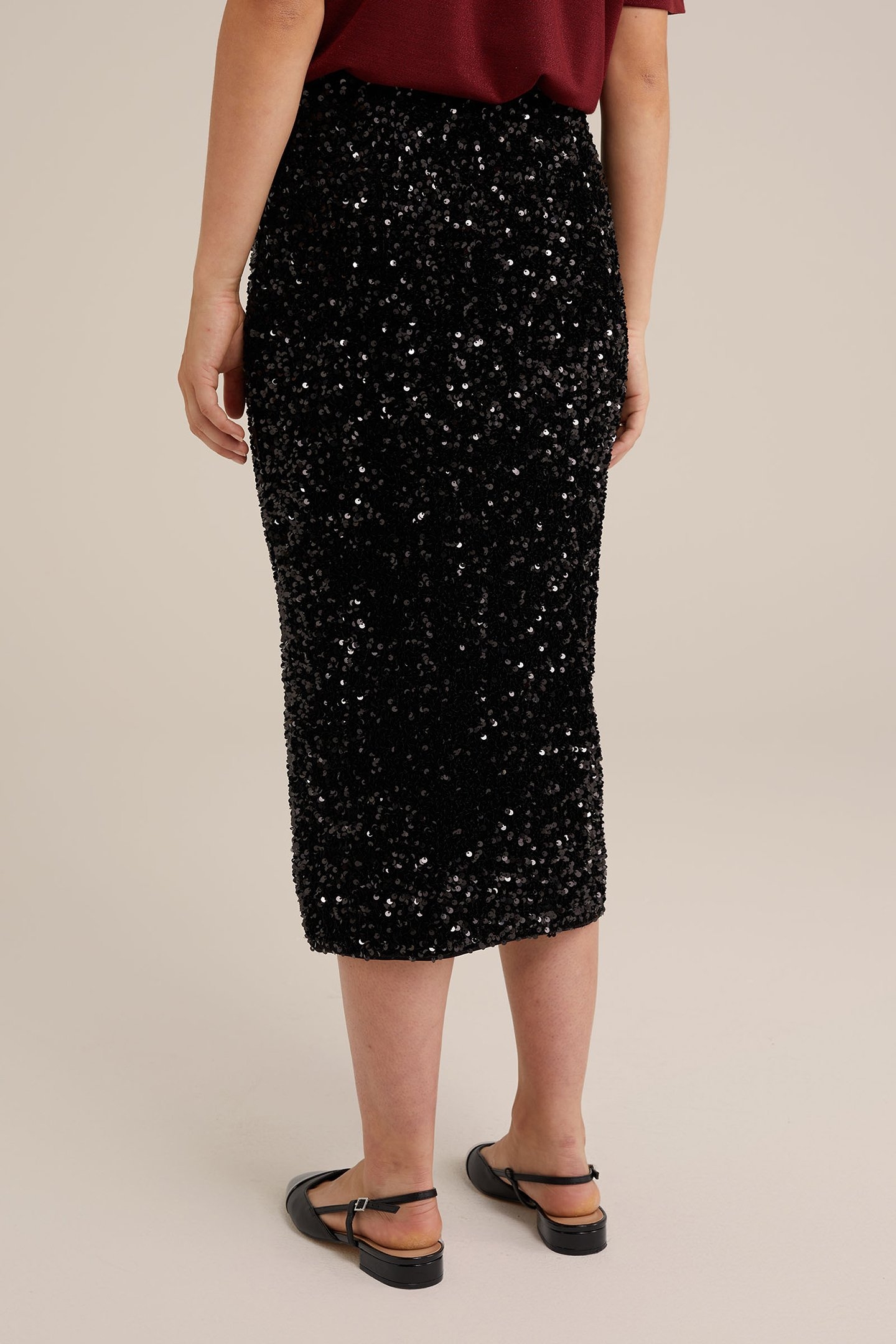 SKIRT MEDIUM LENGTH BLACK 2