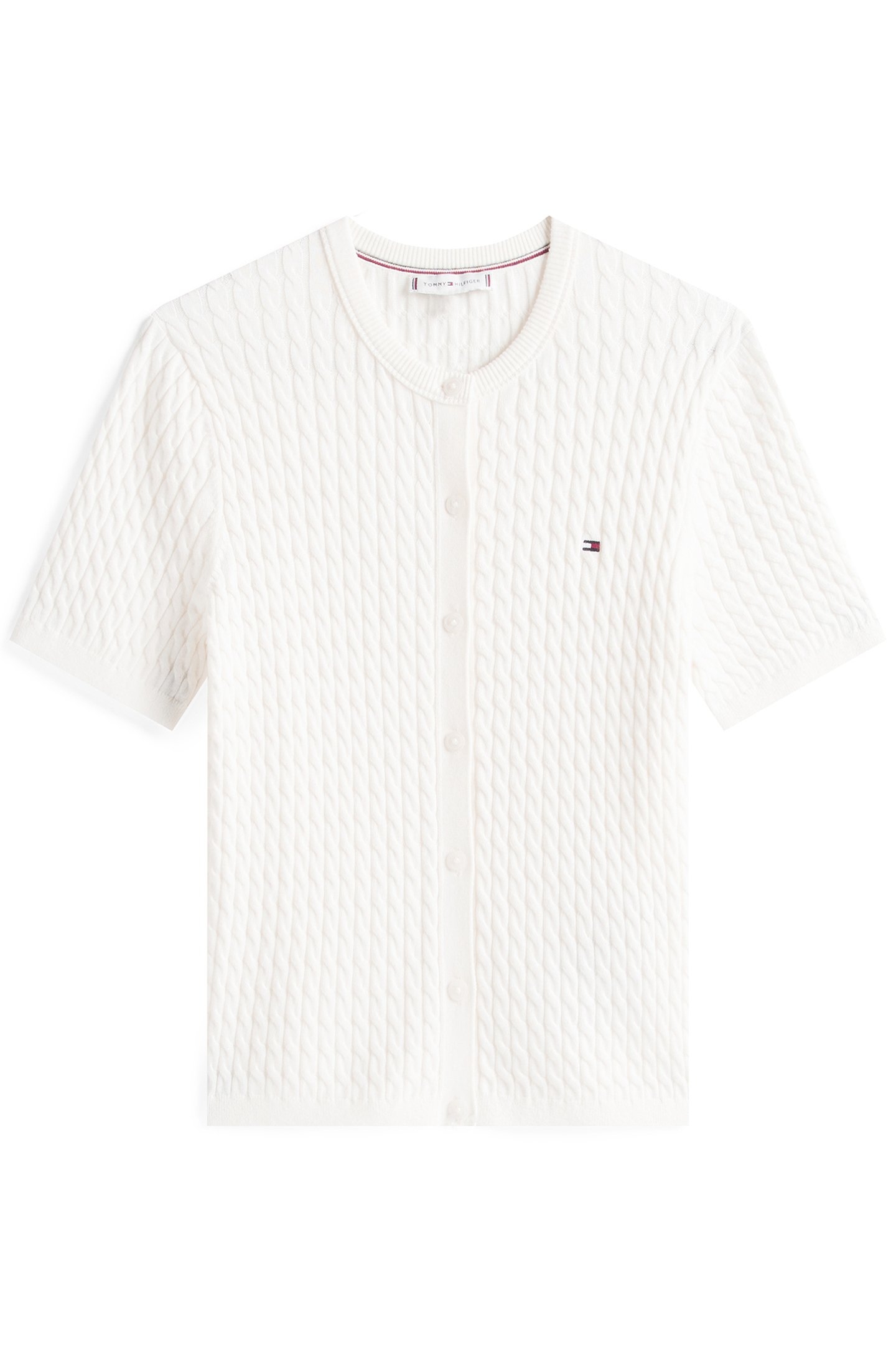 CO CABLE FINE GG REGULAR FIT CARDIGAN IVORY 4