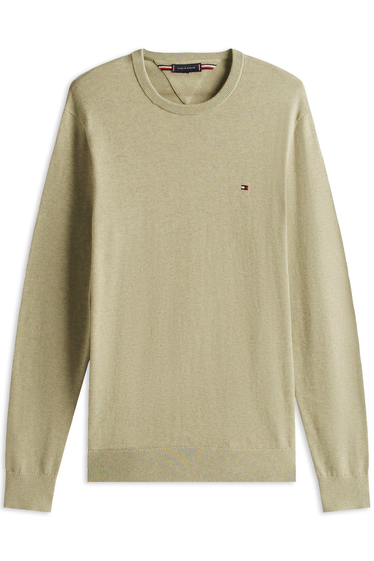 ESSENTIAL PULLOVER REGULAR FIT CREW NECK OLIVE 4