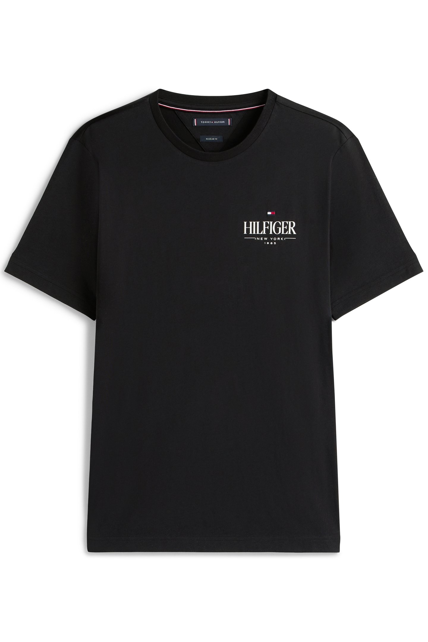 HILFIGER STACK REGULAR FIT SHORT SLEEVE TEE BLACK 4