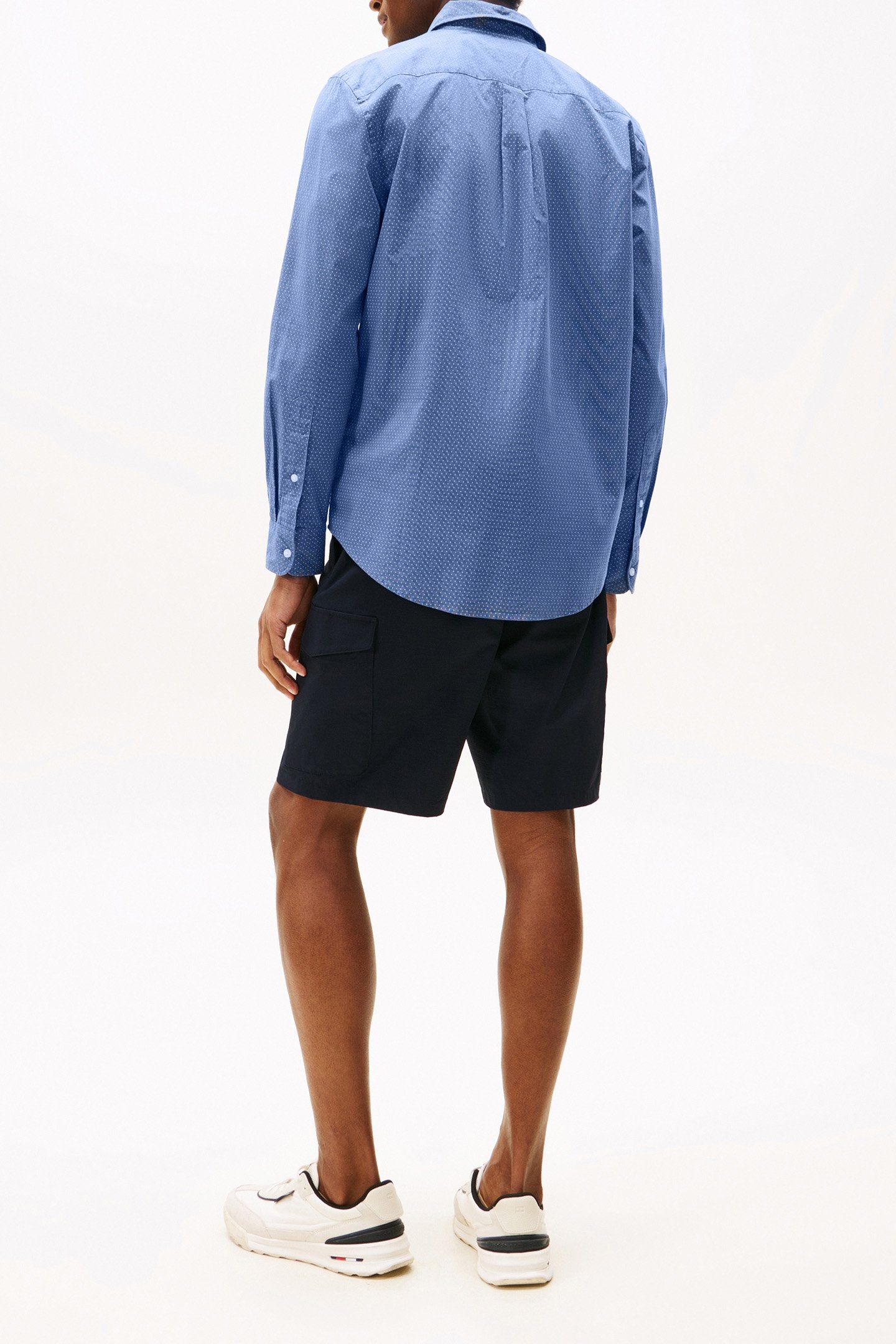 FLEX POPLIN SLIM FIT SHIRT NAVY BLUE 3