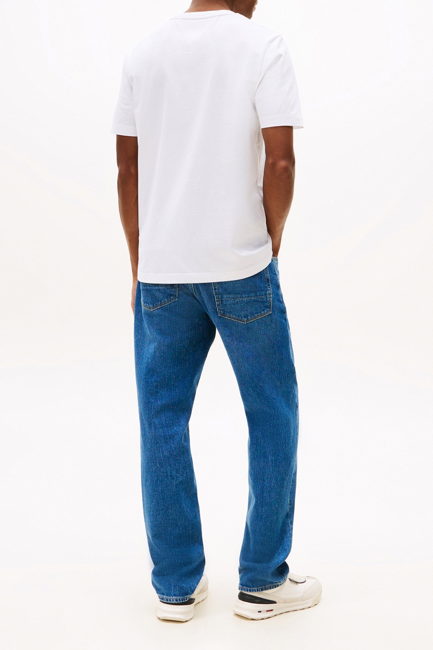 HILFIGER FLOCK TEE REGULAR FIT T-SHIRT WHITE 3