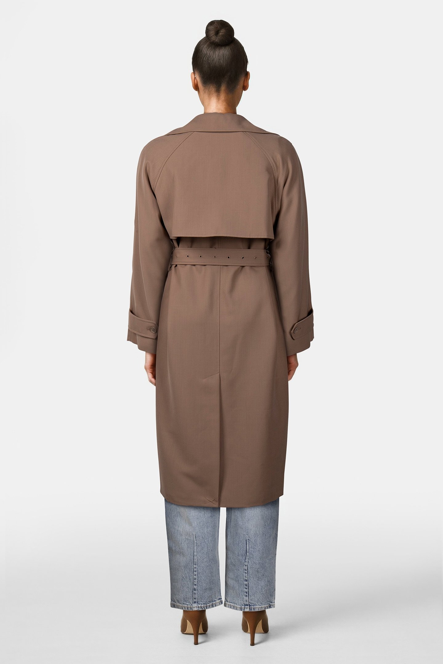 DOLMAN BELTED TRENCH COAT IN BEIGE 2
