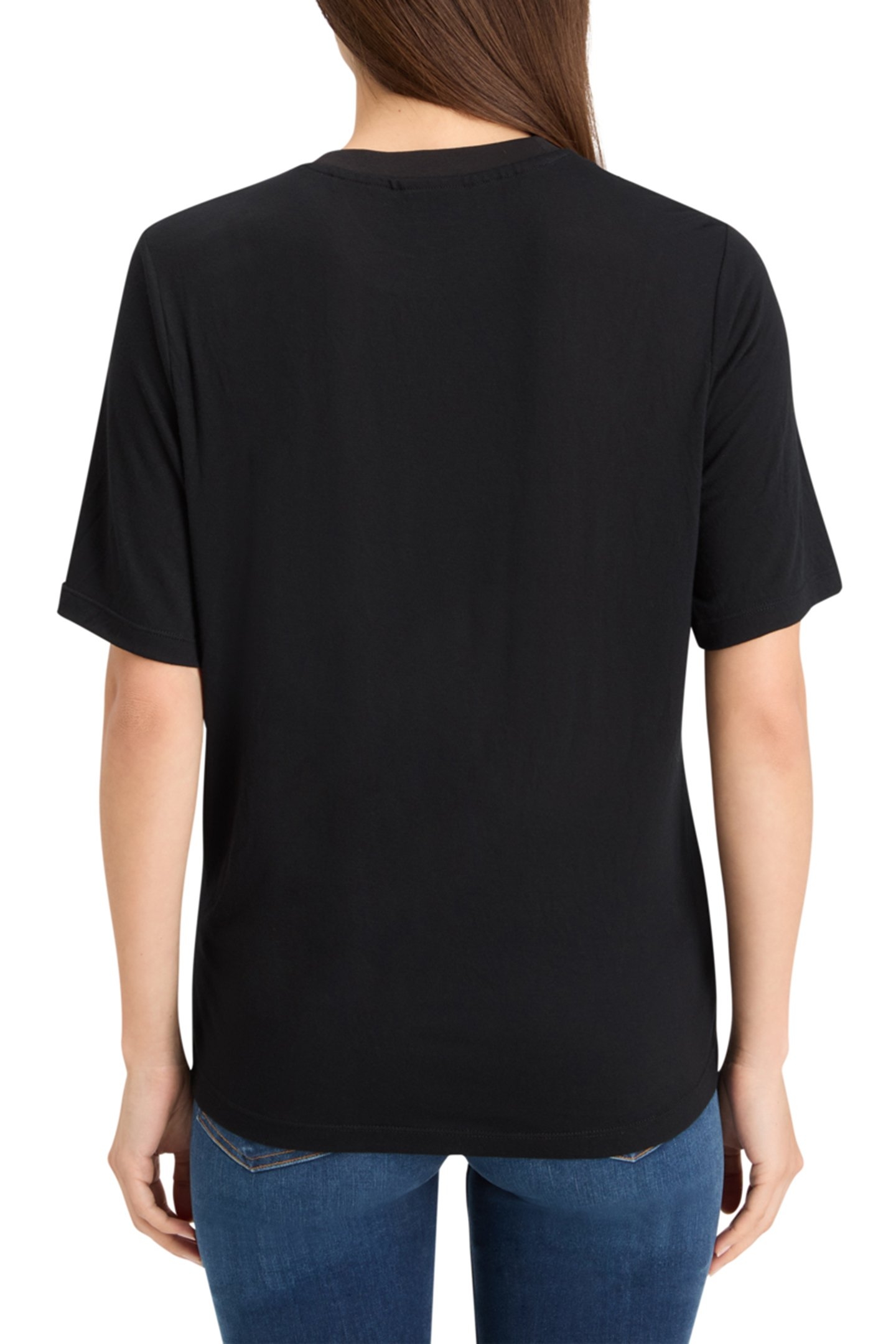 BURN OUT ARTWORK RELAXED FIT T-SHIRT EVENING BLACK 2