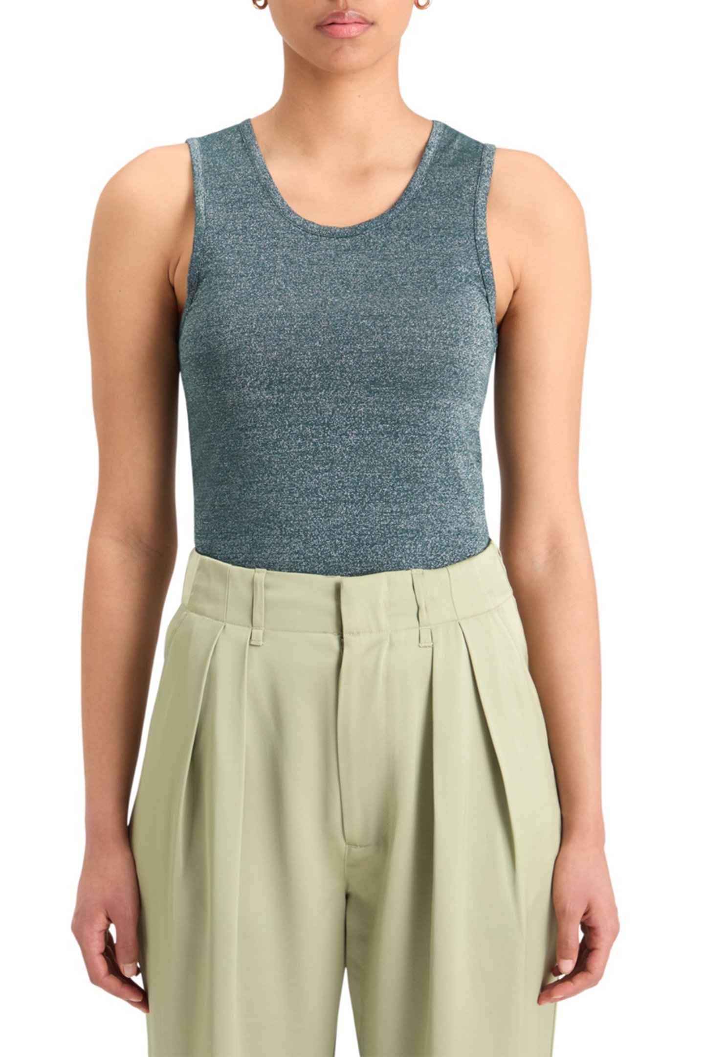 LUREX RACER TANK CYPRESS GREEN 1