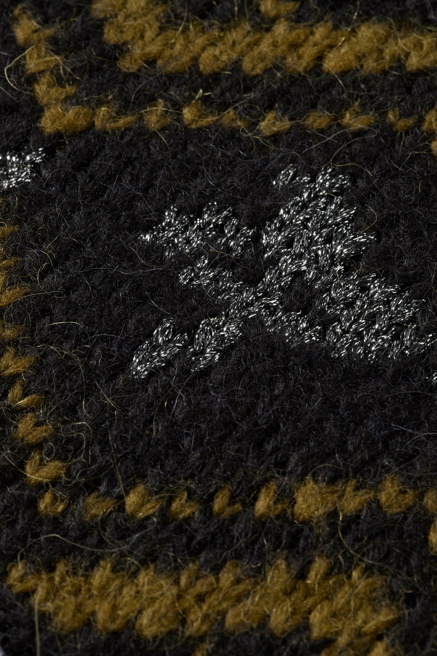 METALLIC FAIR ISLE PULLOVER EVENING BLACK 8