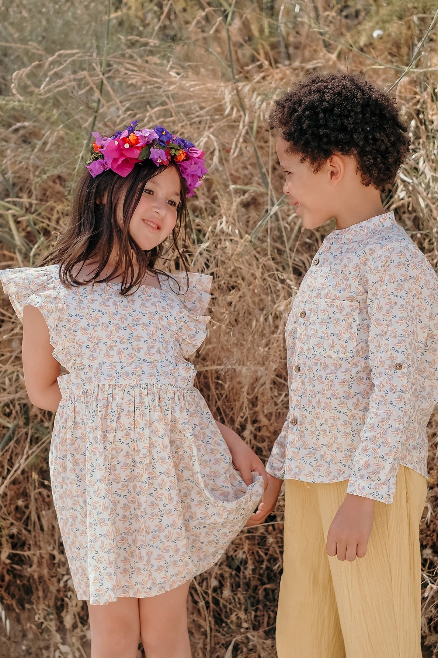 SHIRT AMOD CREAM PETALS 6