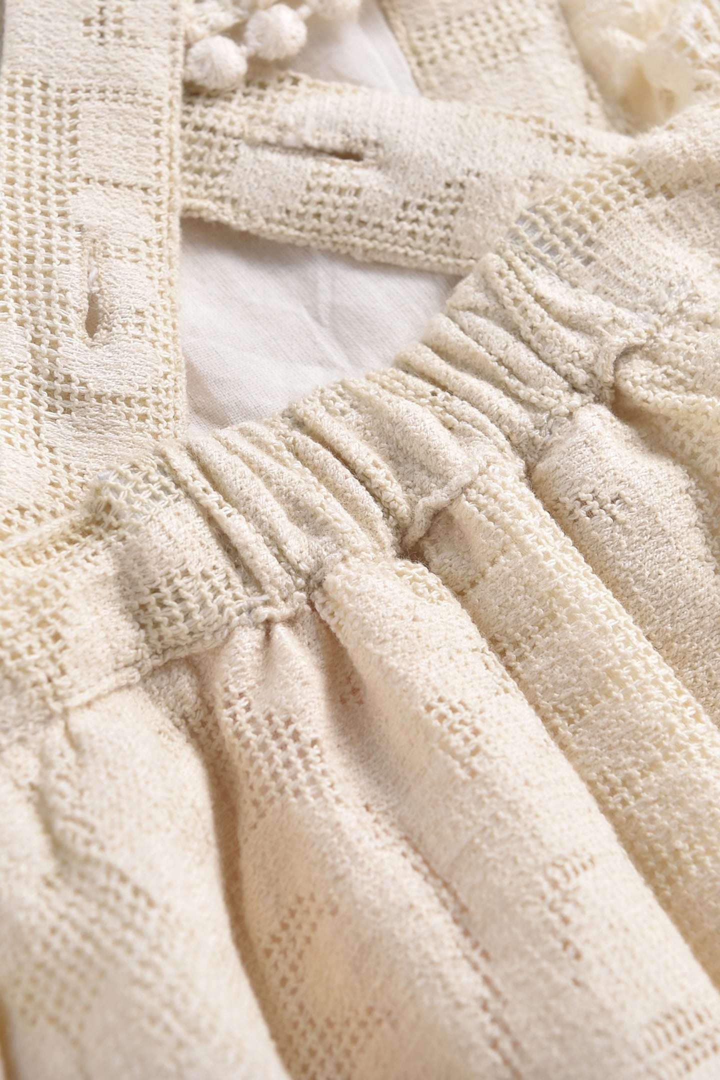 DRESS COSALA CREAM BAROQUE LACE 8