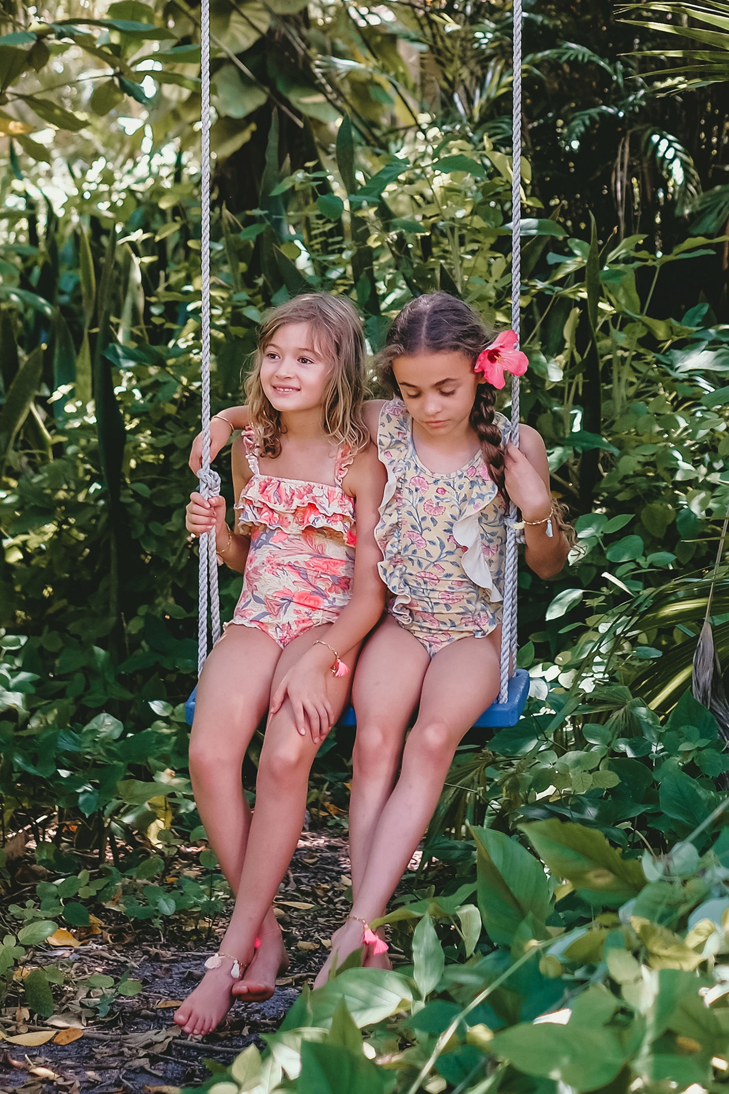 BATHING SUIT ZACATECAS PINK FLOWERS 5